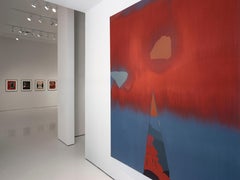 Dorothy Hood, Figure at Dusk, oil on canvas, American Abstraction, 1980s