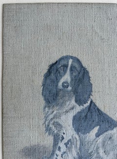 Cavalier King Charles Spaniel Bill Dog Portrait Oil Painting