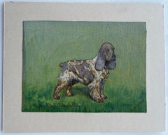 Cocker Spaniel Dog Portrait Oil Painting Dorothy Johnson
