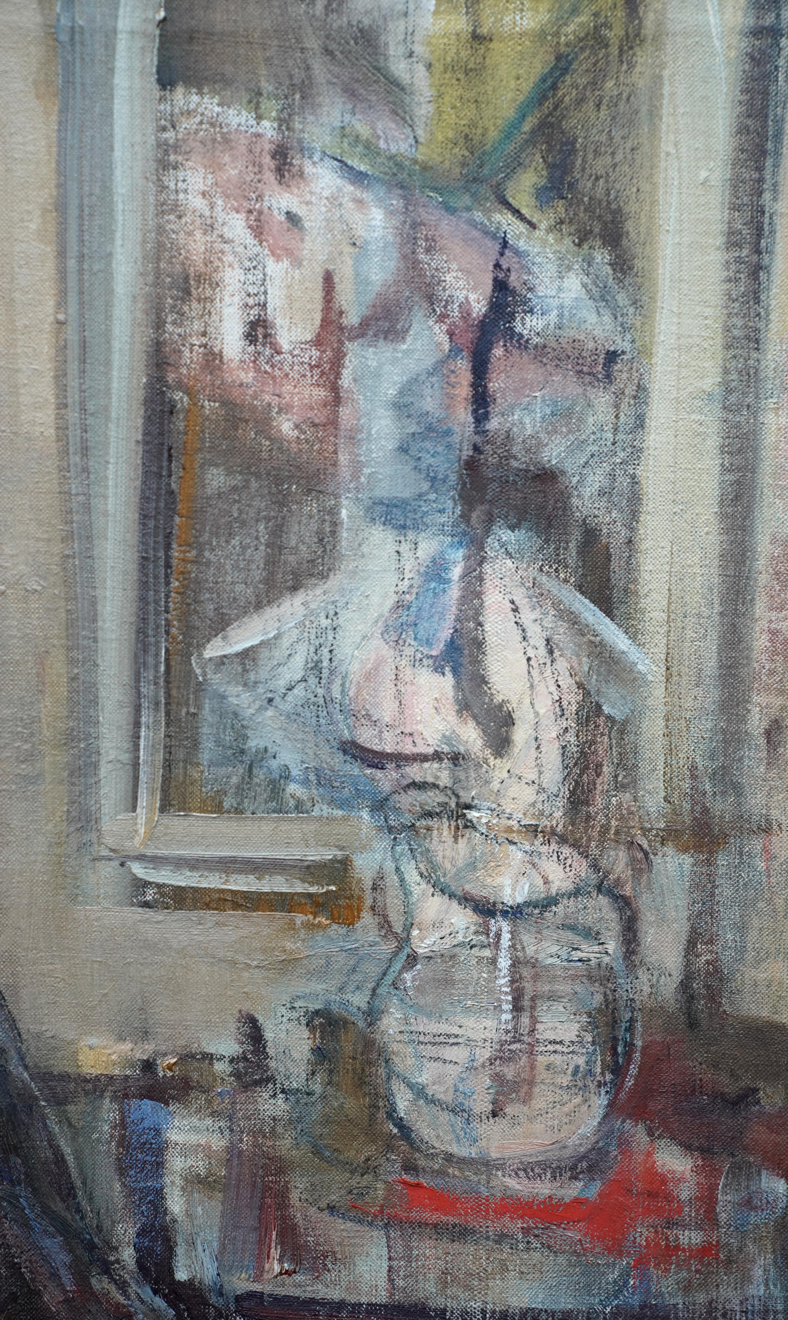 Porträt von Elspeth - Schottischer Impressionist 1950er Jahre Ausstellung Kunst Ölgemälde im Angebot 7