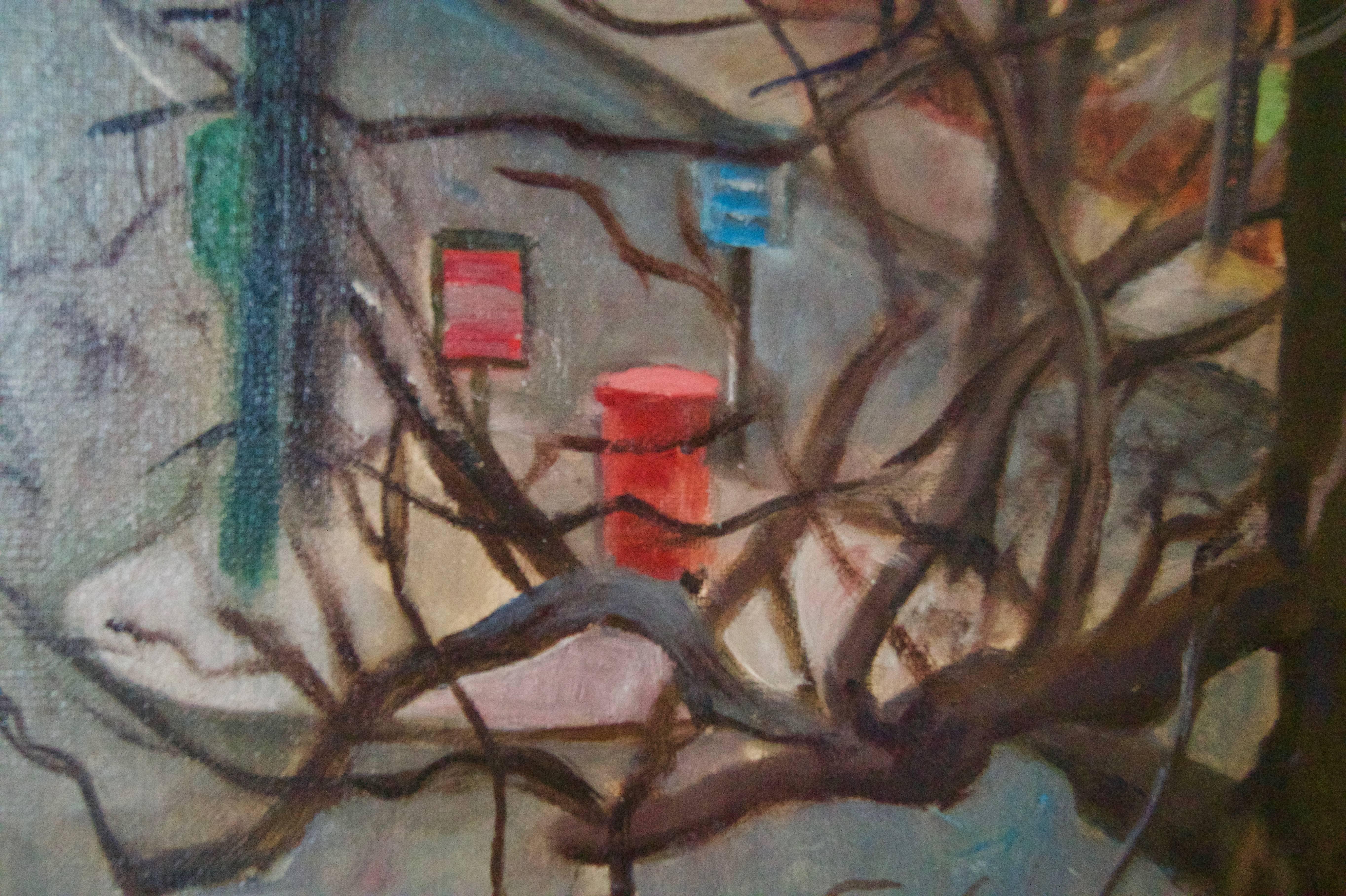 Dirección del artista - Óleo impresionista de mediados del siglo XX por Dorothy King - Londres en venta 2
