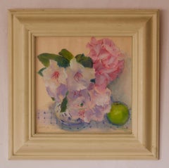 Flowers & Apple Still Life