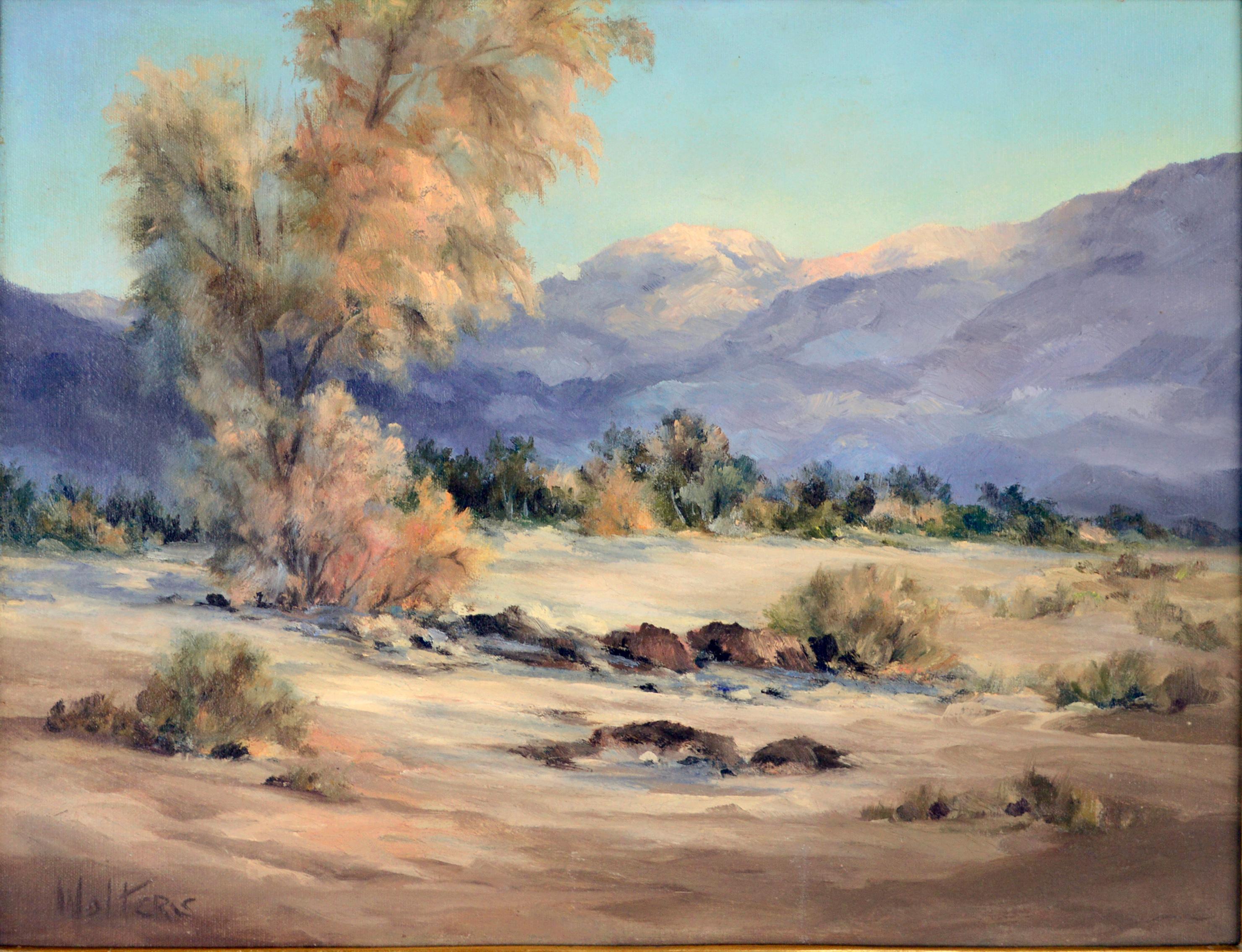 Albero di fumo California meridionale Alto Deserto 1966 - Painting di Dorothy L Wolters