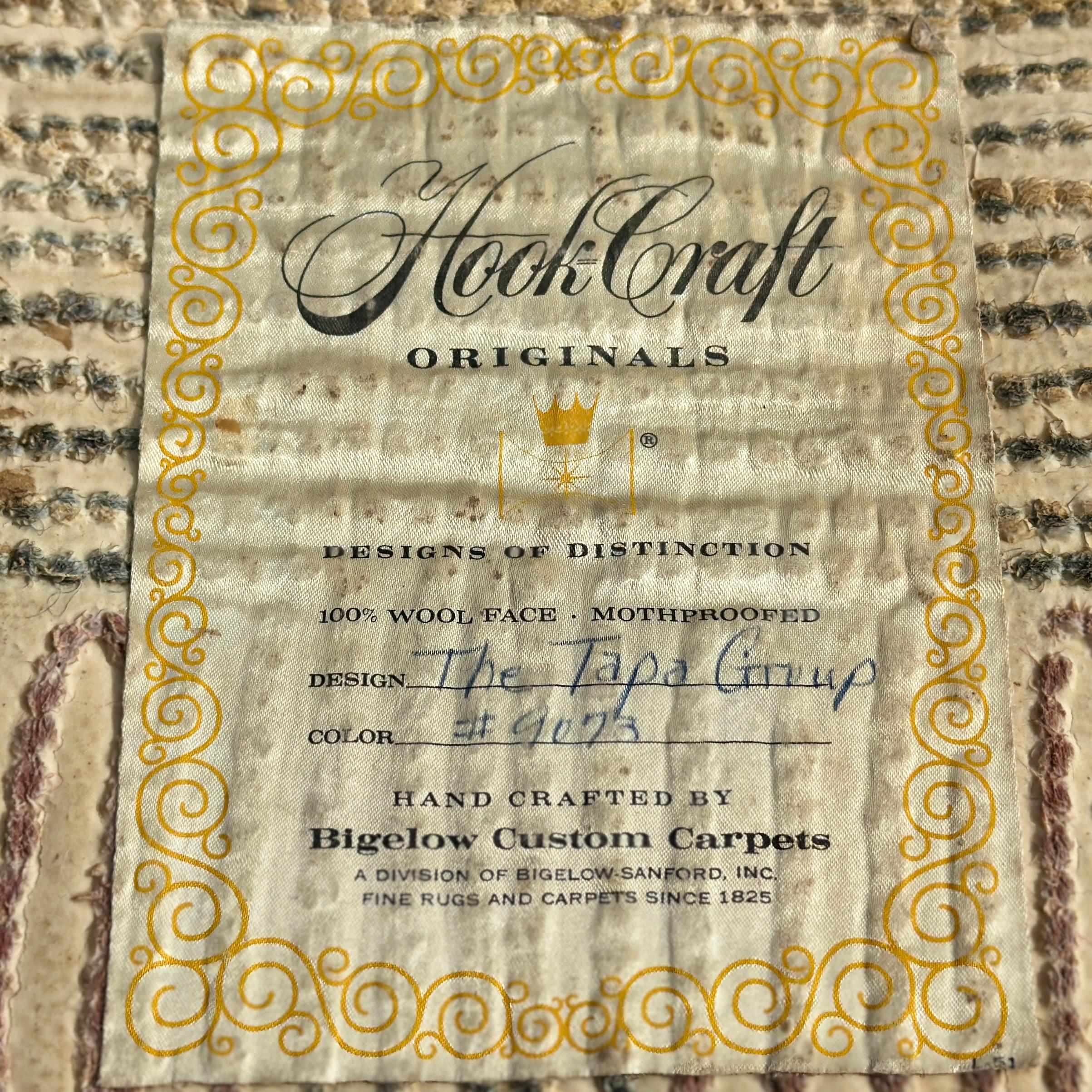 Dorothy Liebes Hook Craft Originals The Tapa Group Modernist Shag Rug 54