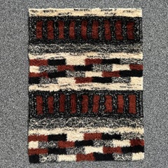 Dorothy Liebes Hook Craft Originals The Tapa Group Modernist Shag Rug 54"x72"