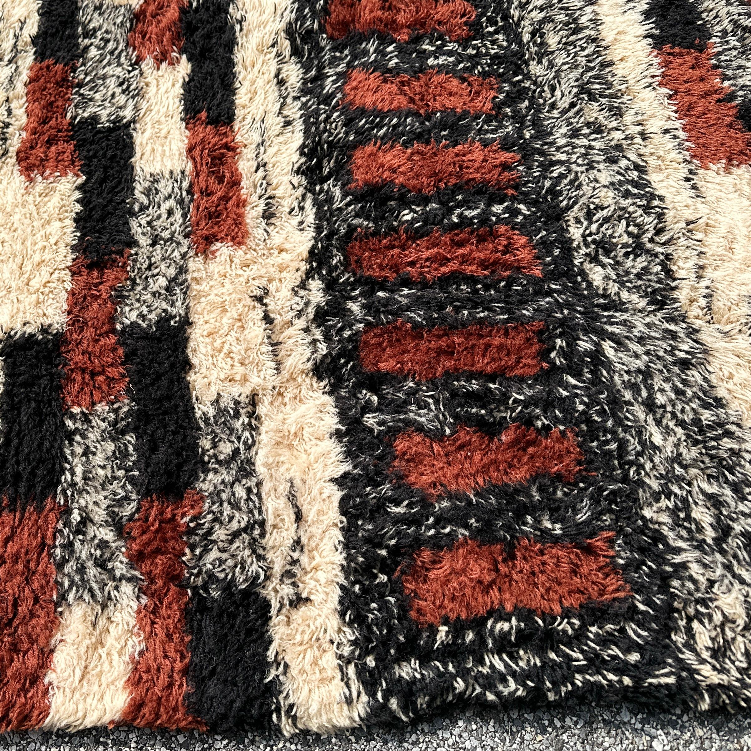 Dorothy Liebes Hook Craft Originals The Tapa Group Modernist Shag Rug 54