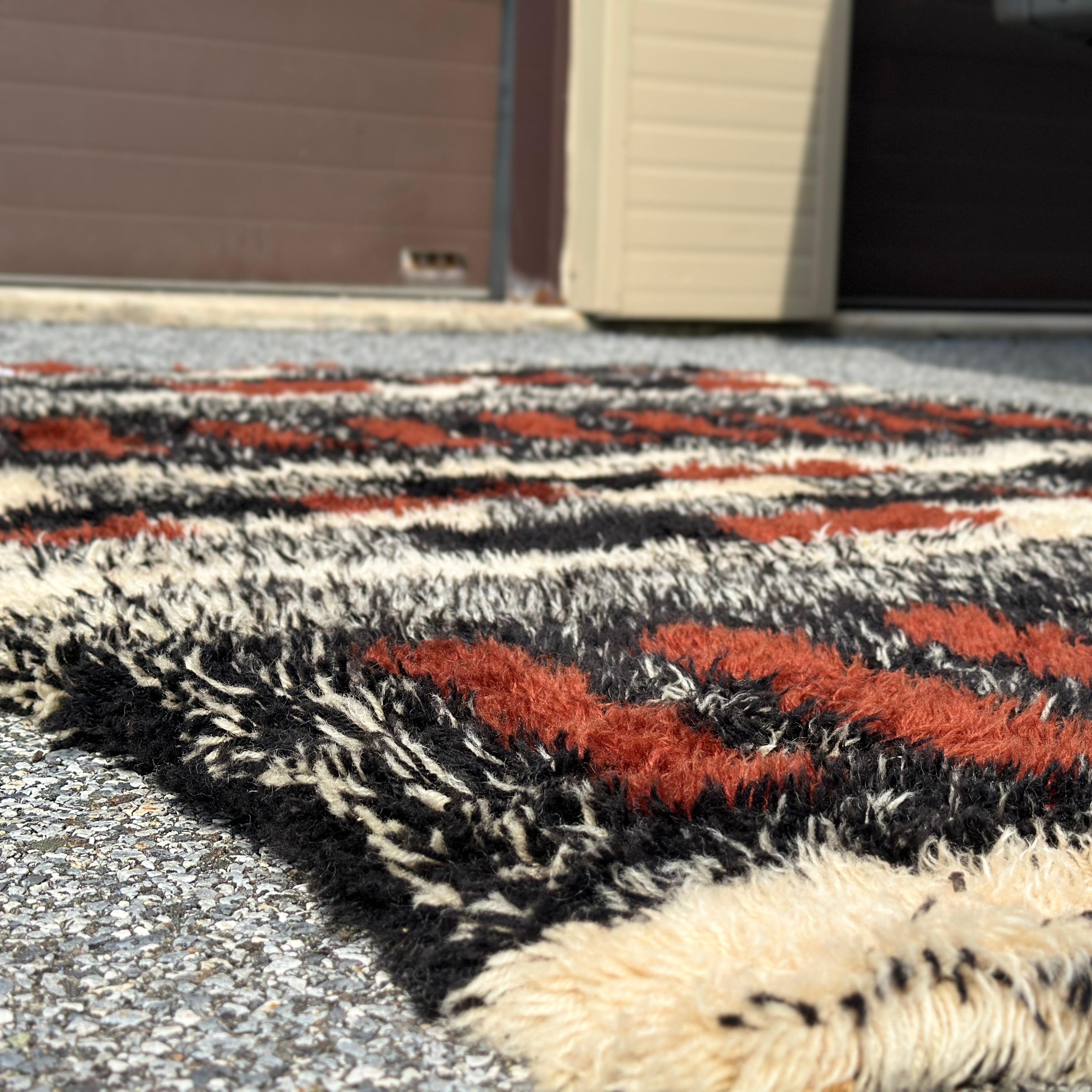 Dorothy Liebes Hook Craft Originals The Tapa Group Modernist Shag Rug 54