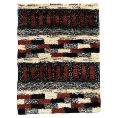 Dorothy Liebes Hook Craft Originals The Tapa Group Modernist Shag Rug 54"x72"