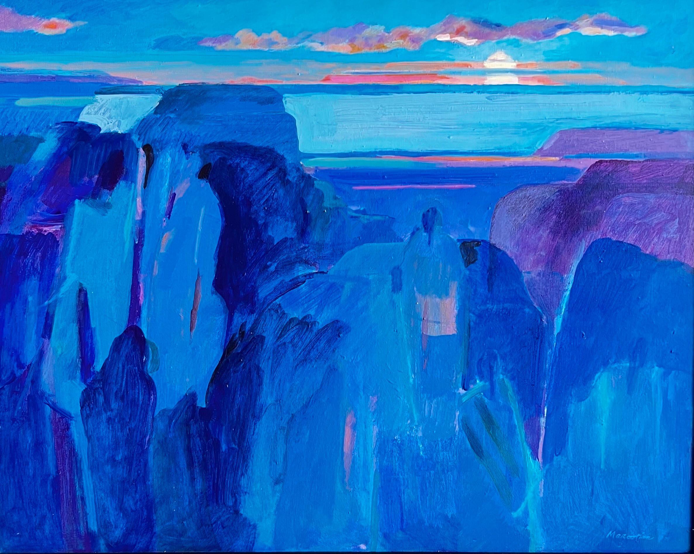 Landscape Painting de Dorothy Marootian  - Saludo al amanecer.