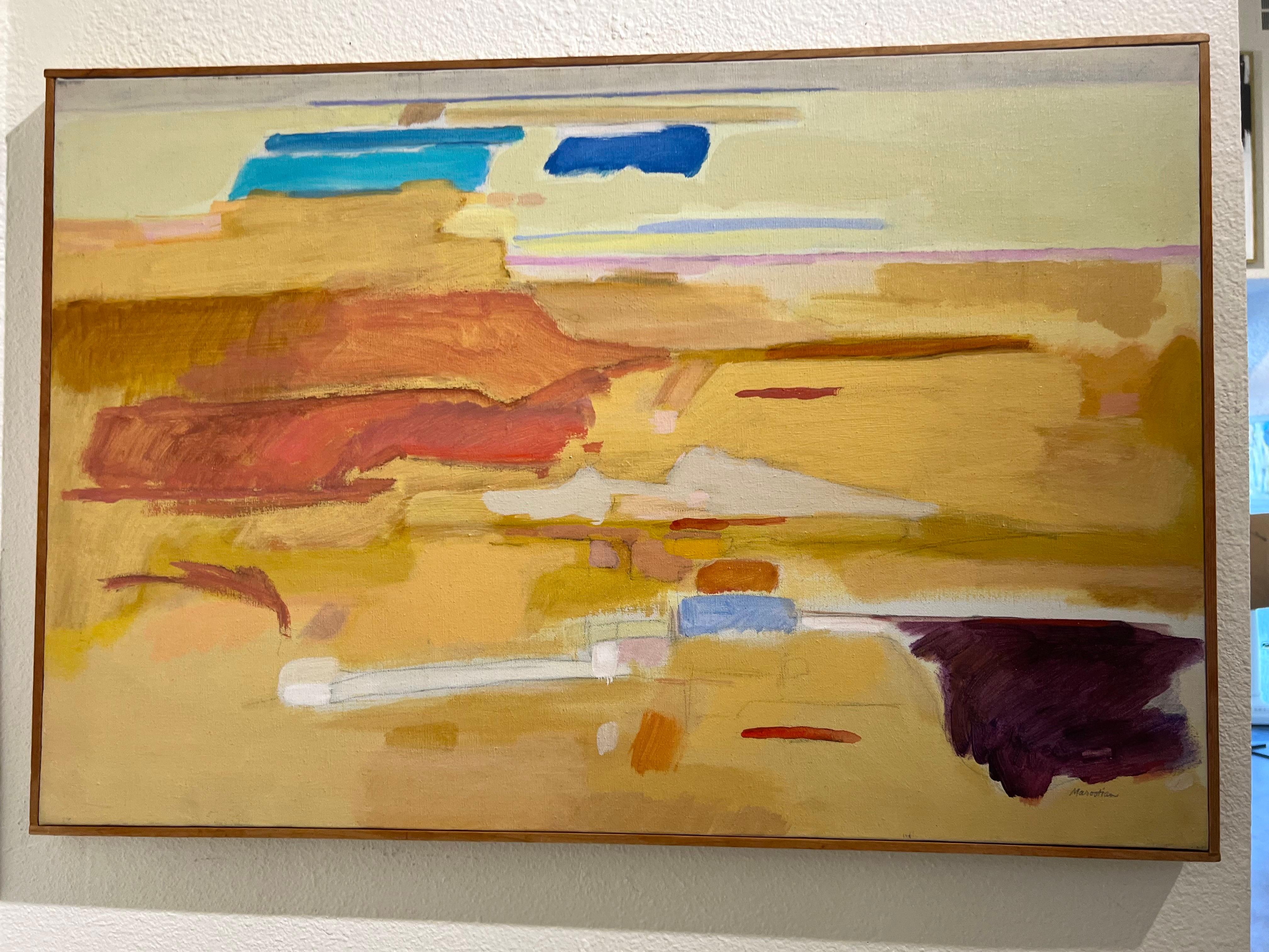 Composizione astratta di Canyon Road. - Painting di Dorothy Marootian