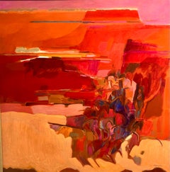 At the Canyon Road, Hoarse Canyon 36x36