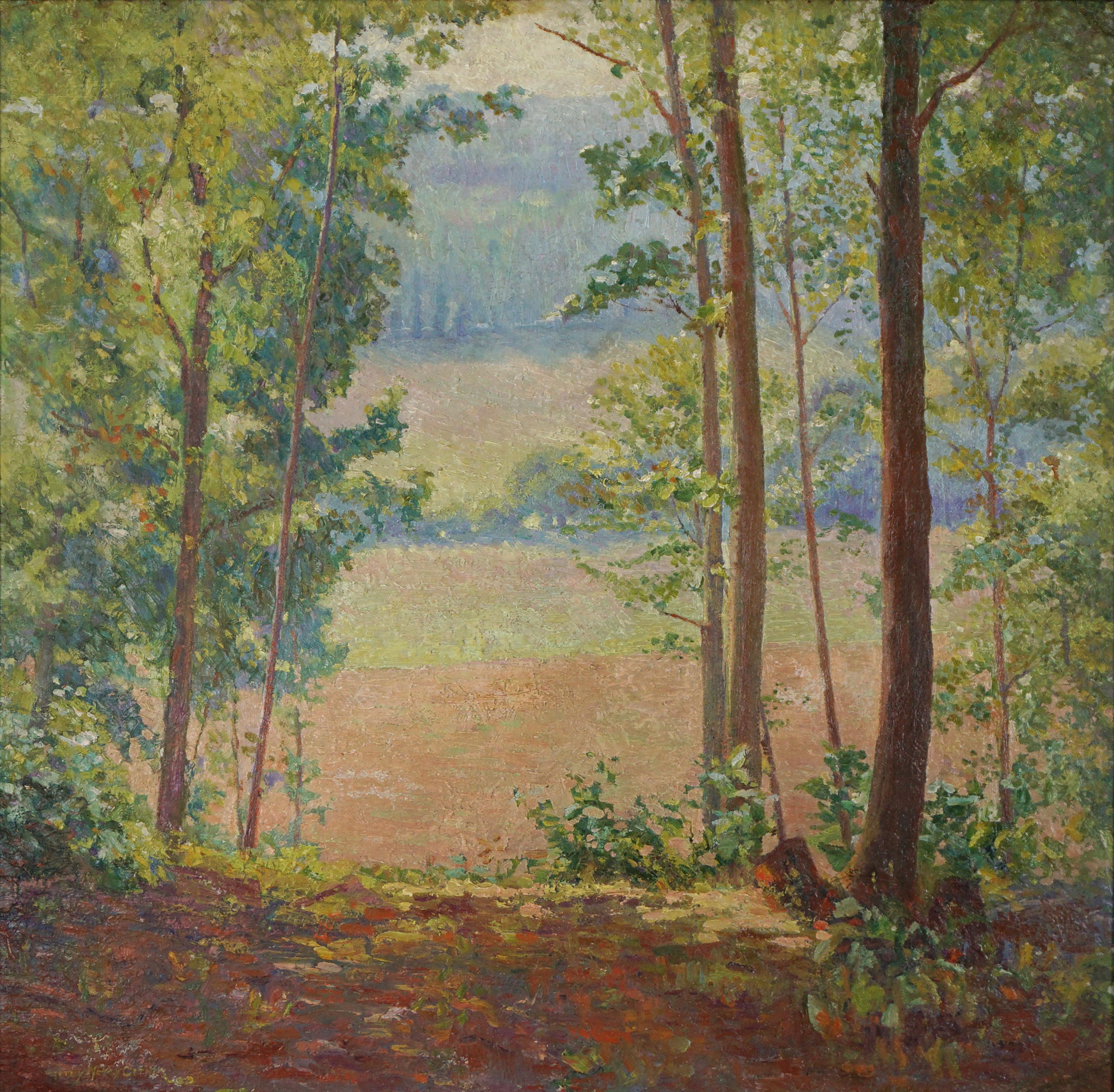 Early 20th Century American Impressionist Late Summer New York Landscape - Painting by Dorothy McVey Cother