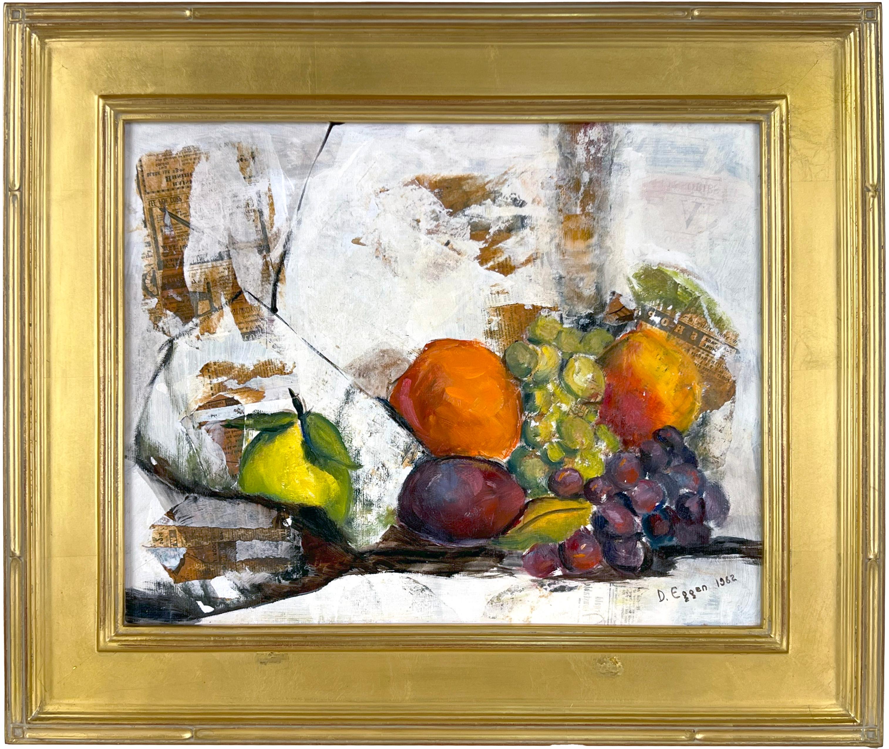 Bodegón de fruta sobre mesa Estilo de Paul Cézanne