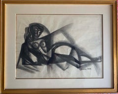 LOUNGING CUBIST NUDE