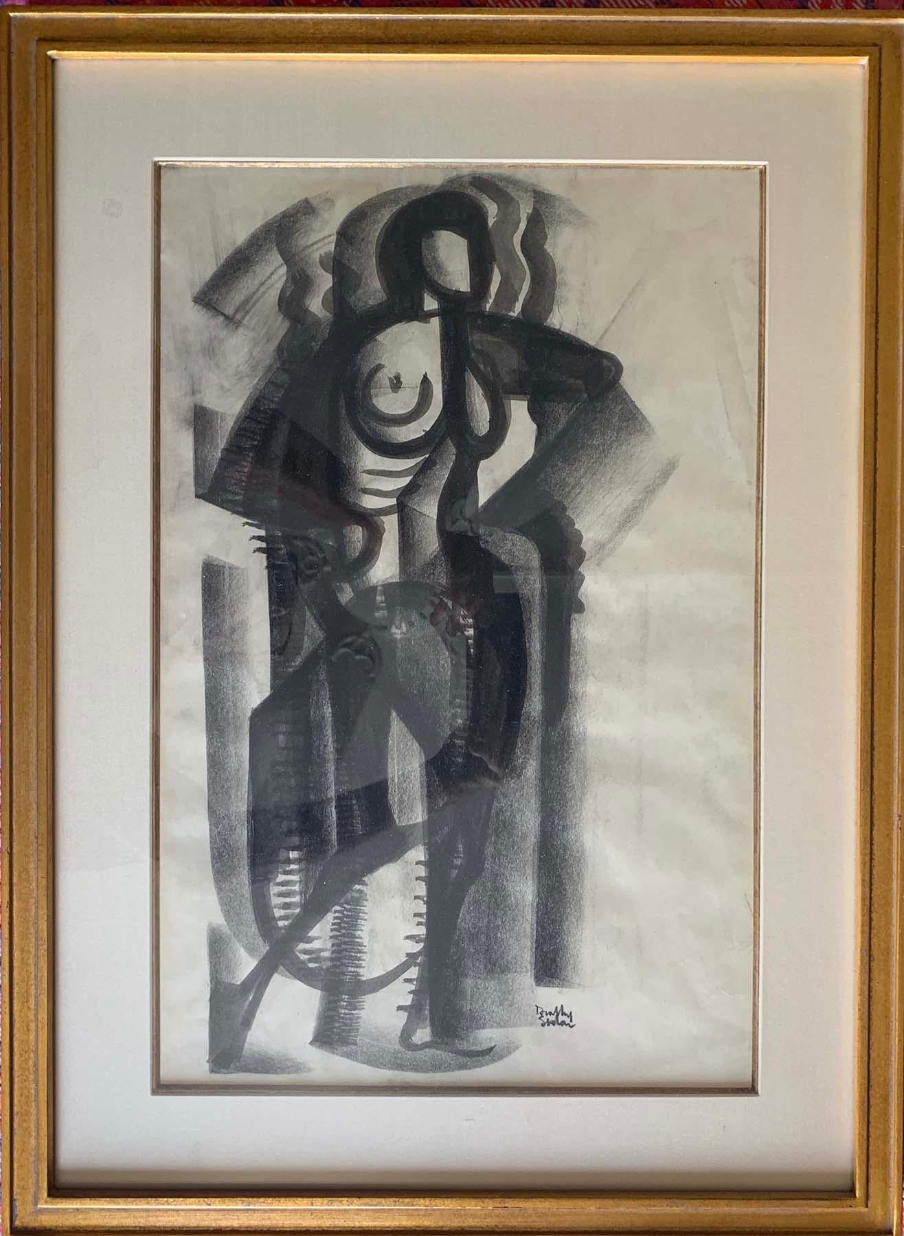 STANDING CUBIST NUDE - Art by Dorothy Sklar