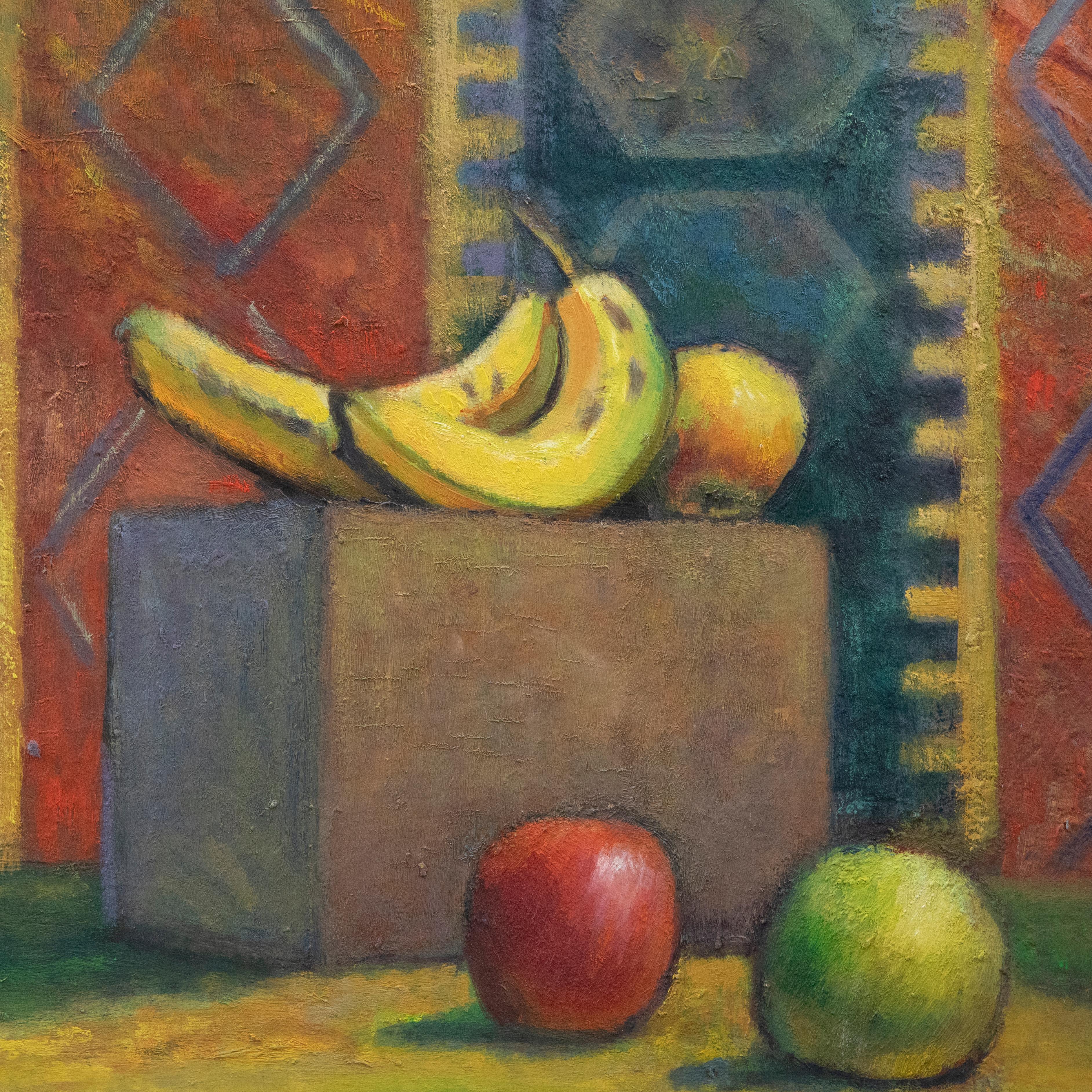 Dorothy Southern - Contemporary Oil, Bananas and Apples For Sale 2