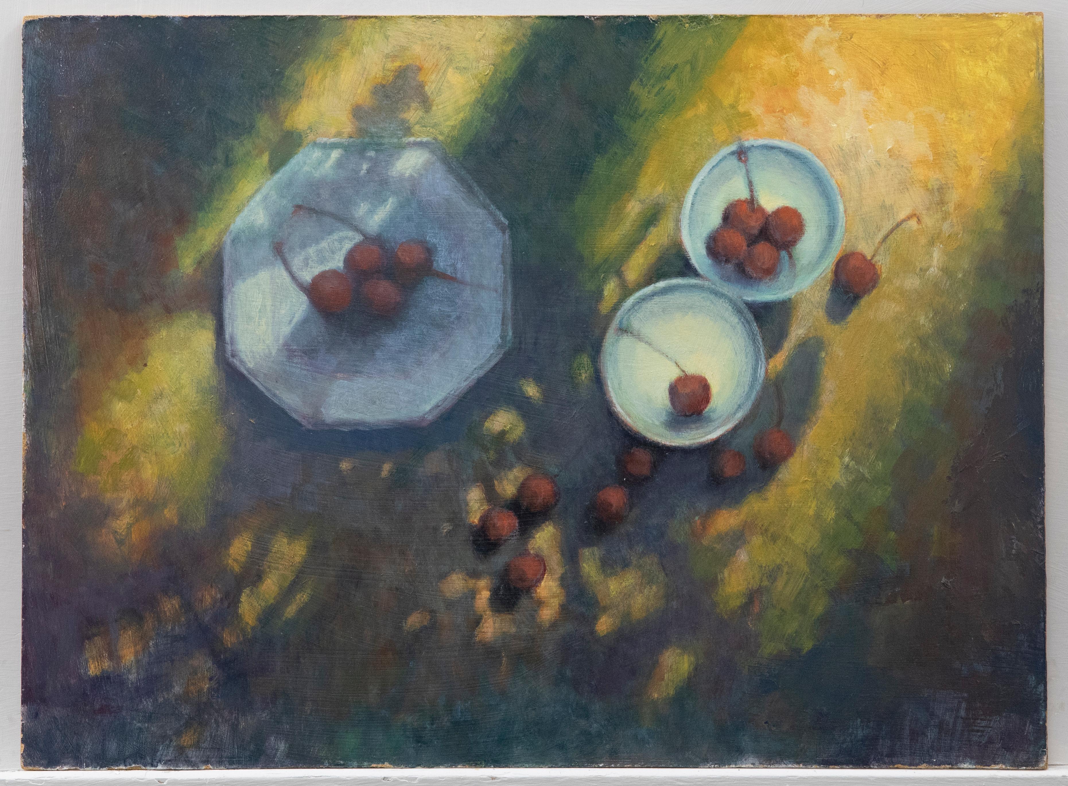 Dorothy Southern - Contemporary Oil, Cherries For Sale 1
