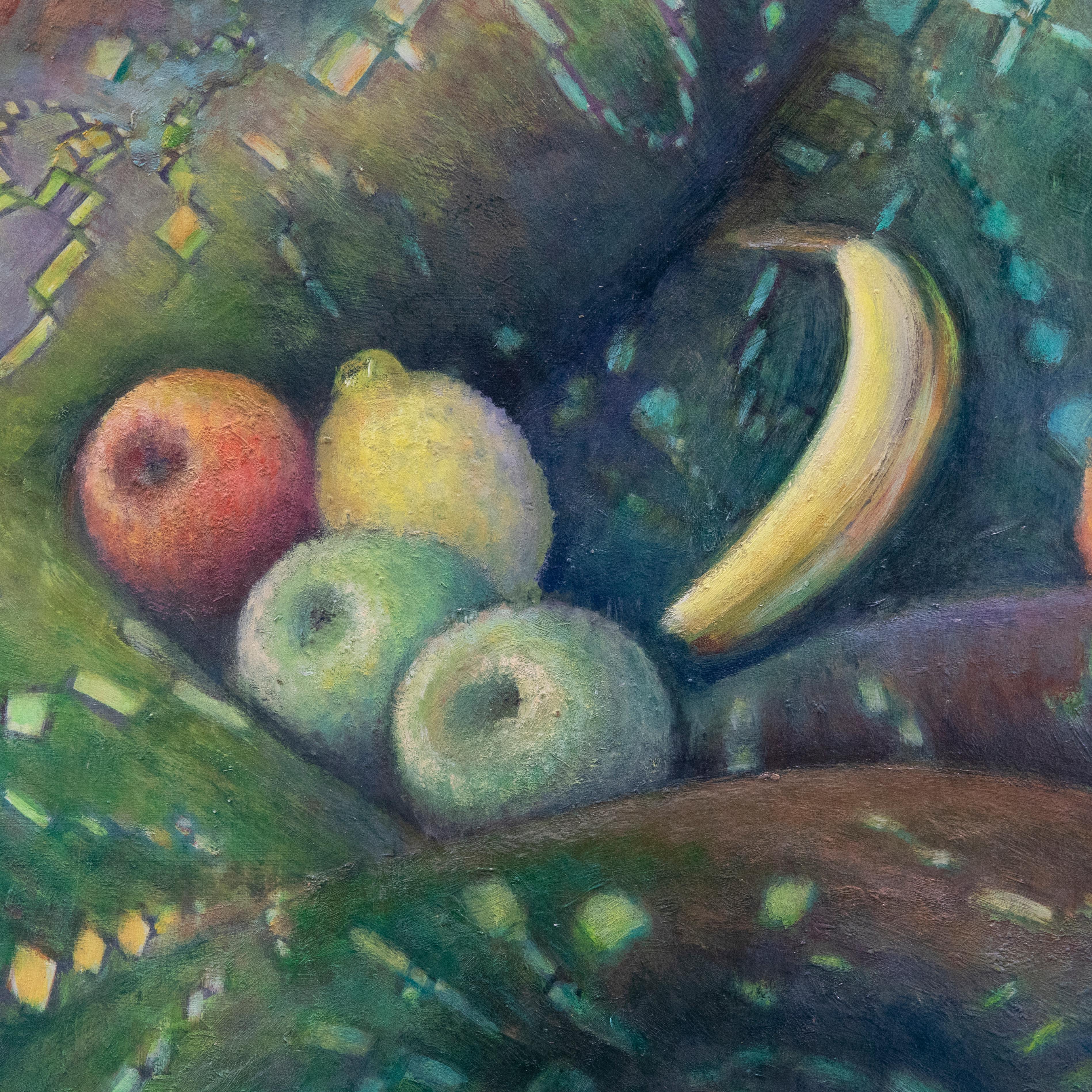 Dorothy Southern - Contemporary Oil, Fruit and Fabric For Sale 2