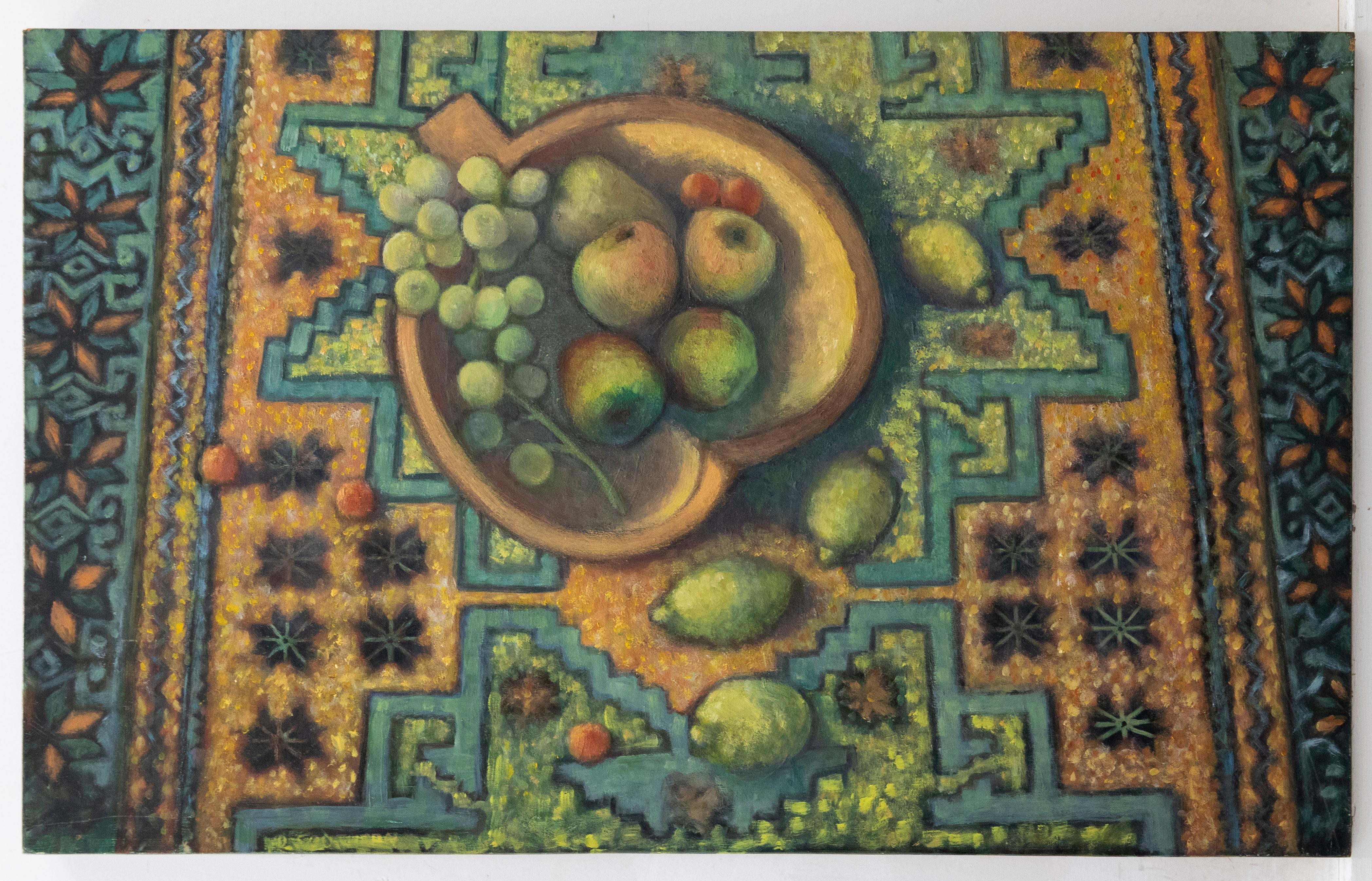 Dorothy Southern - Contemporary Oil, Limes on Pattern 1