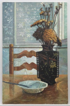 Dorothy Southern - Contemporary Oil, Still Life with Dried Flowers
