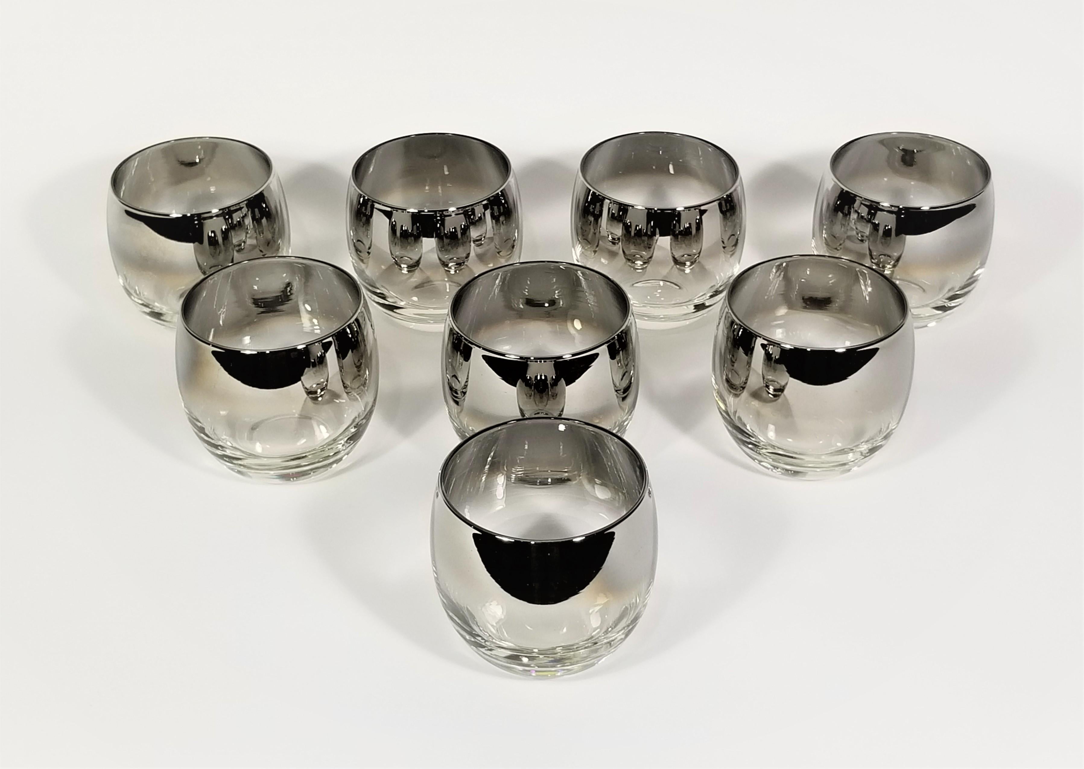 Dorothy Thorpe 1960s Mid Century Glassware Barware Roly Poly For Sale 5