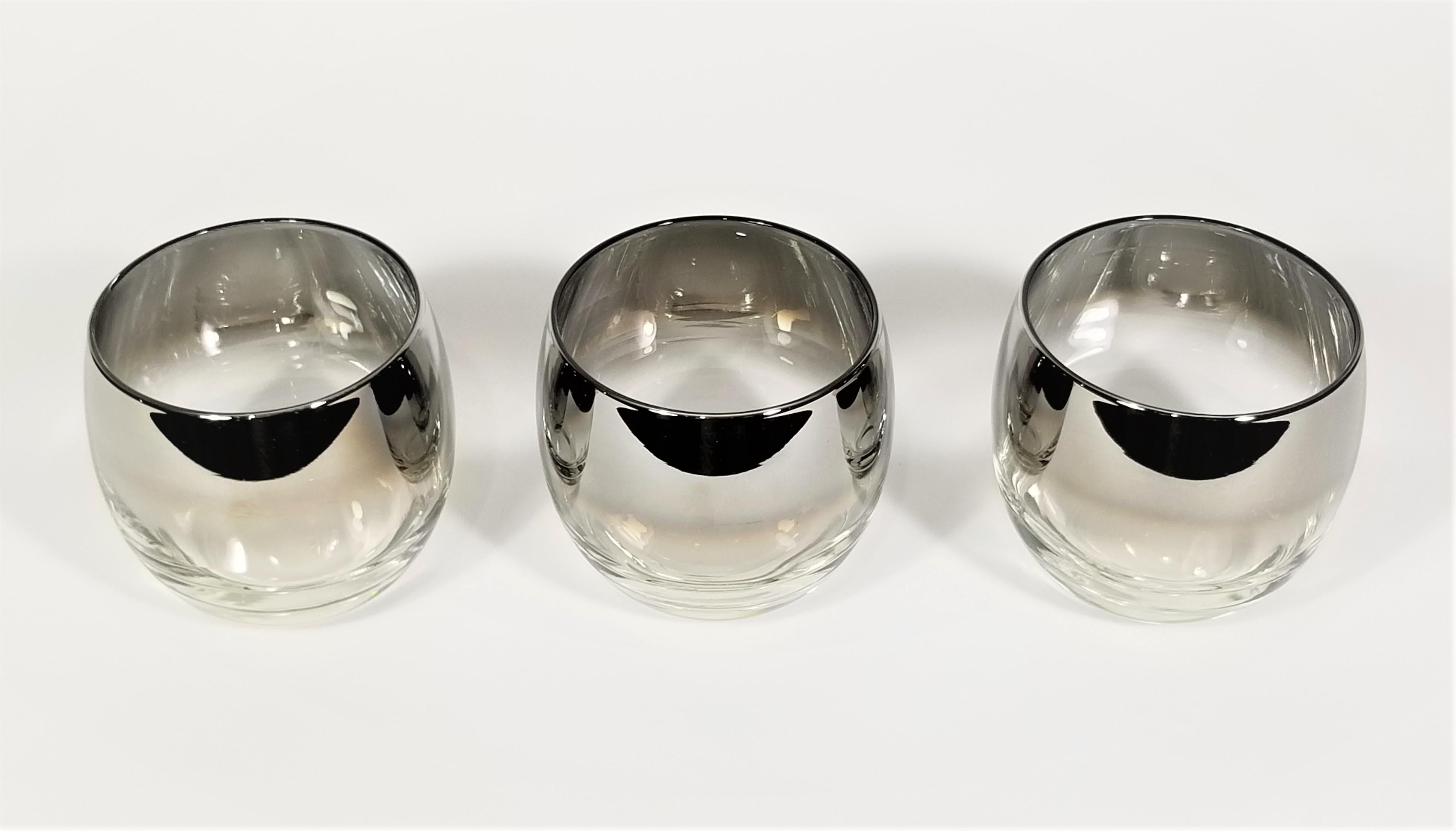 20th Century Dorothy Thorpe 1960s Mid Century Glassware Barware Roly Poly For Sale