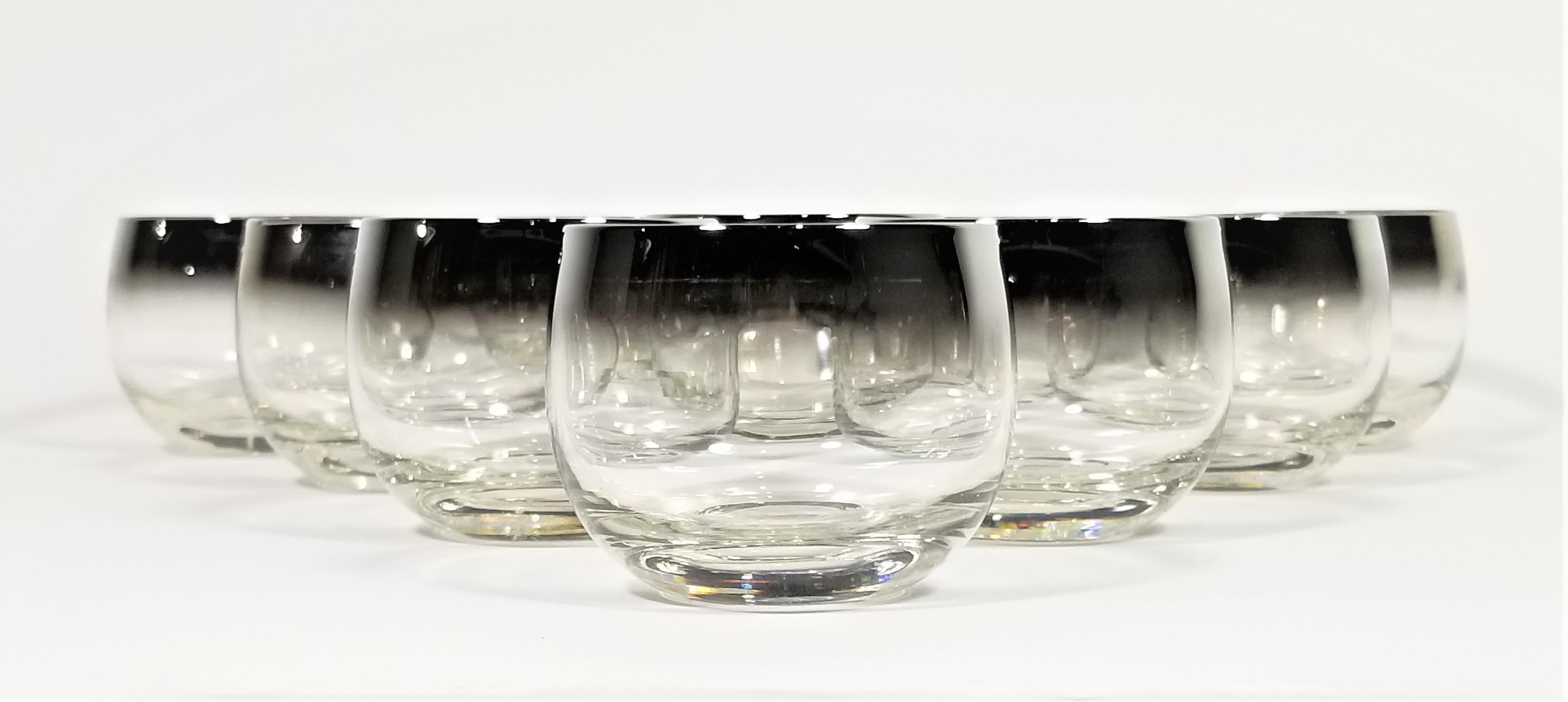 Dorothy Thorpe 1960s Mid Century Glassware Barware Set of 10 6