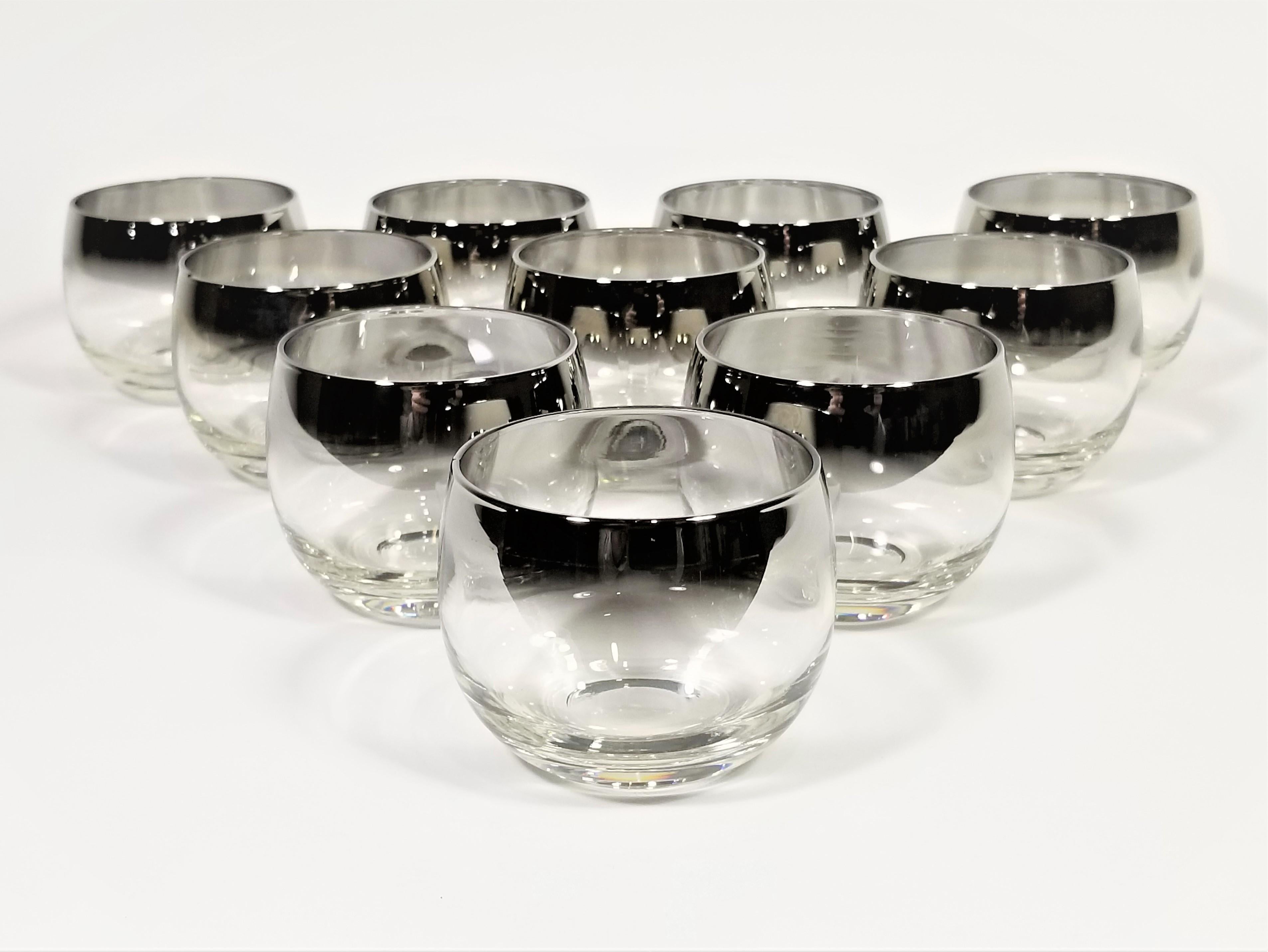 Dorothy Thorpe 1960s Mid Century Glassware Barware Set of 10 7