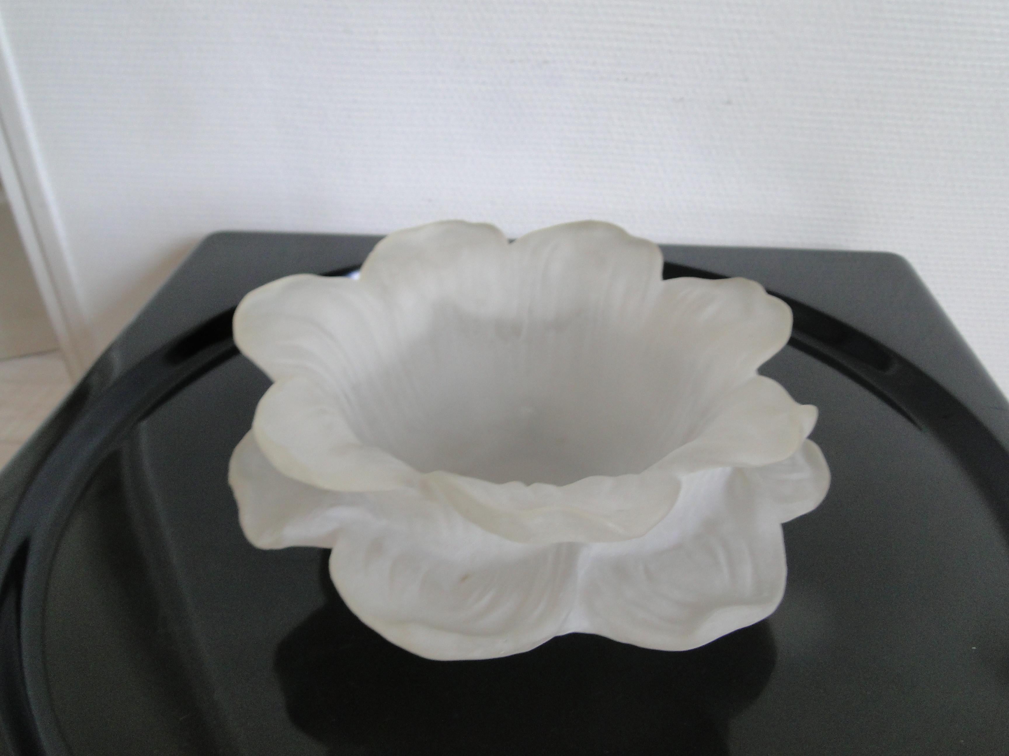 20th Century Dorothy Thorpe Frosted Lucite Resin Fruit Bowl Mid Century For Sale