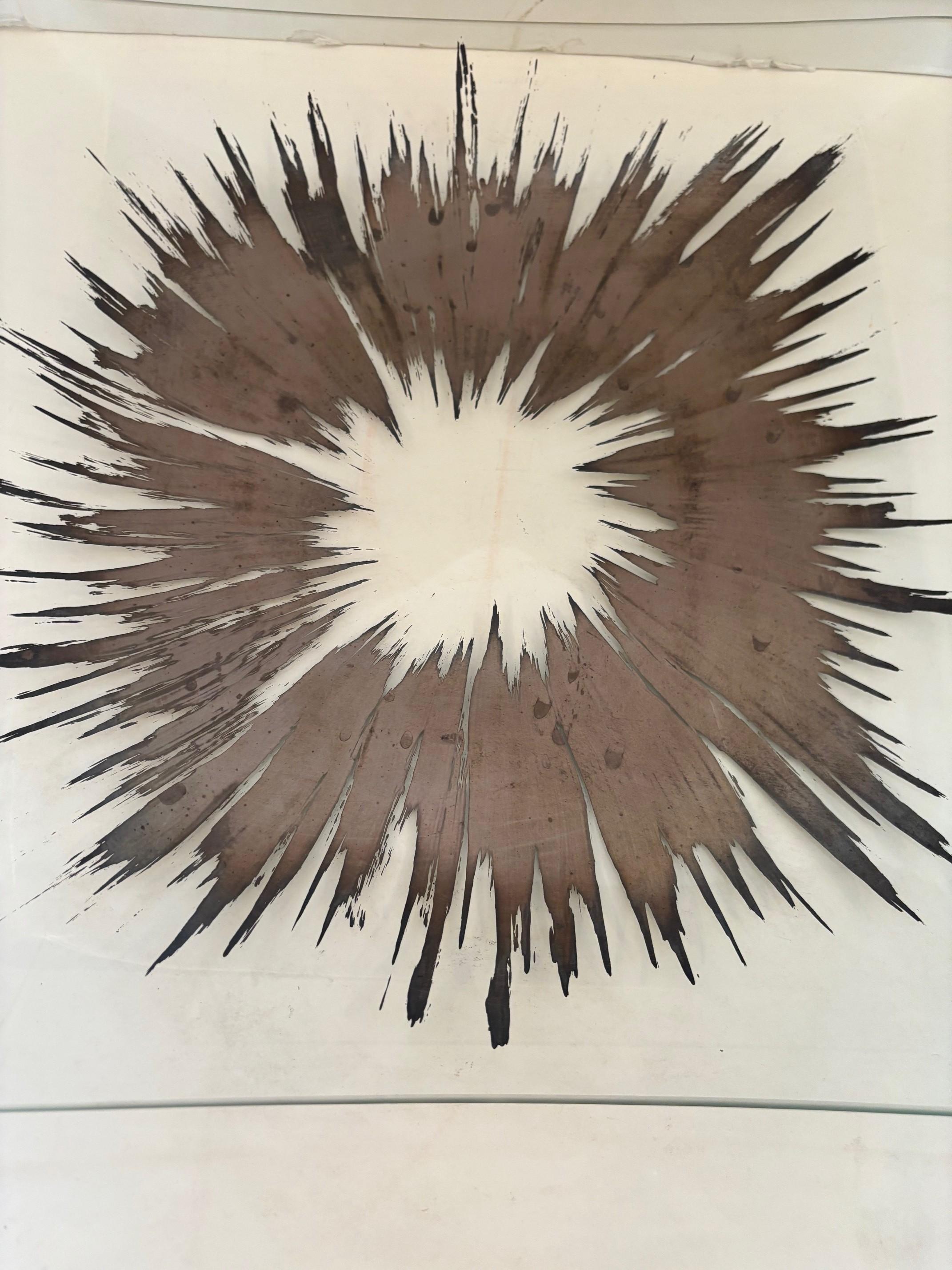 Dorothy Thorpe-Glastablett mit antiker Silberdekoration im Angebot 2