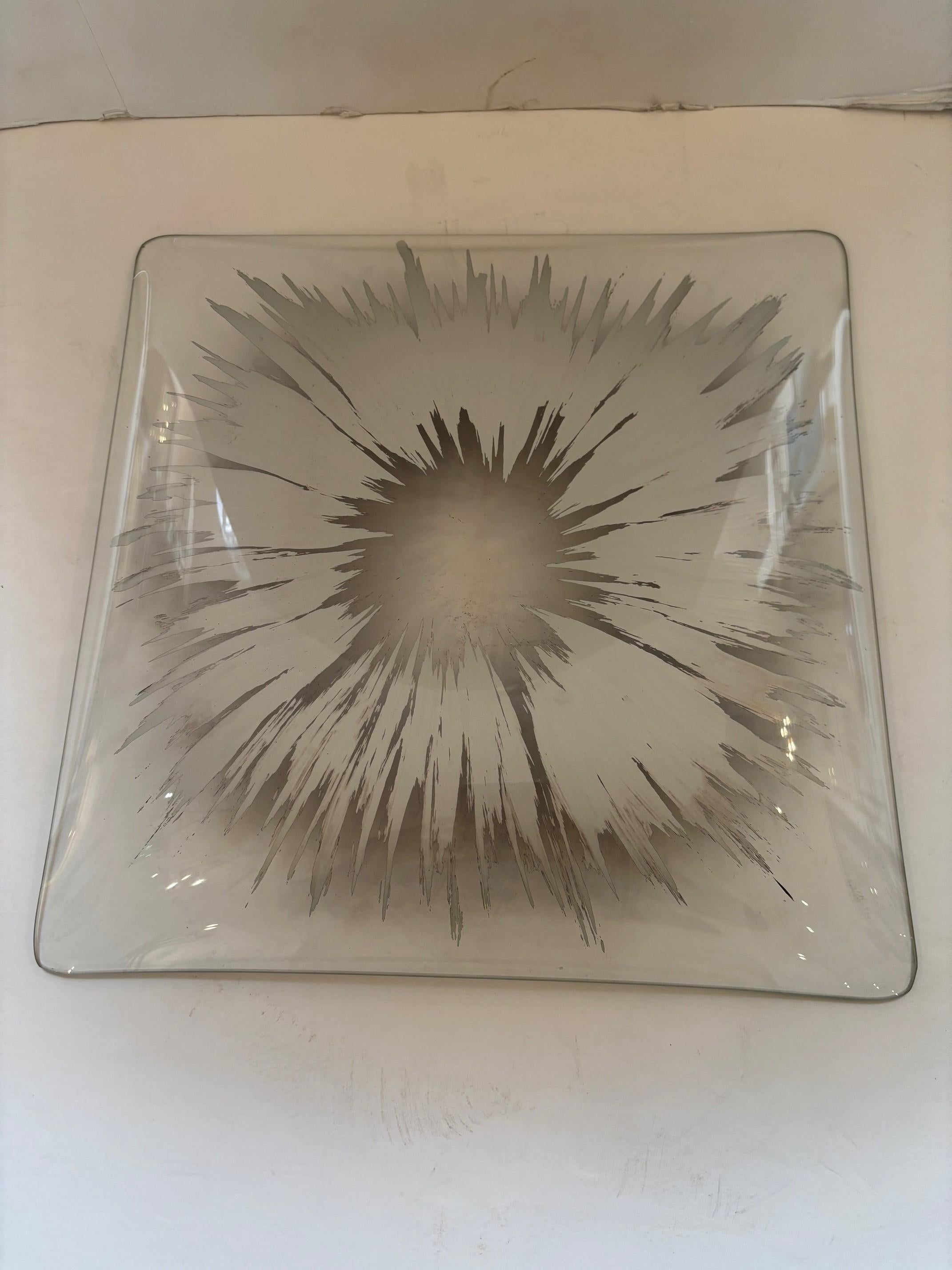 Dorothy Thorpe-Glastablett mit antiker Silberdekoration im Angebot 3