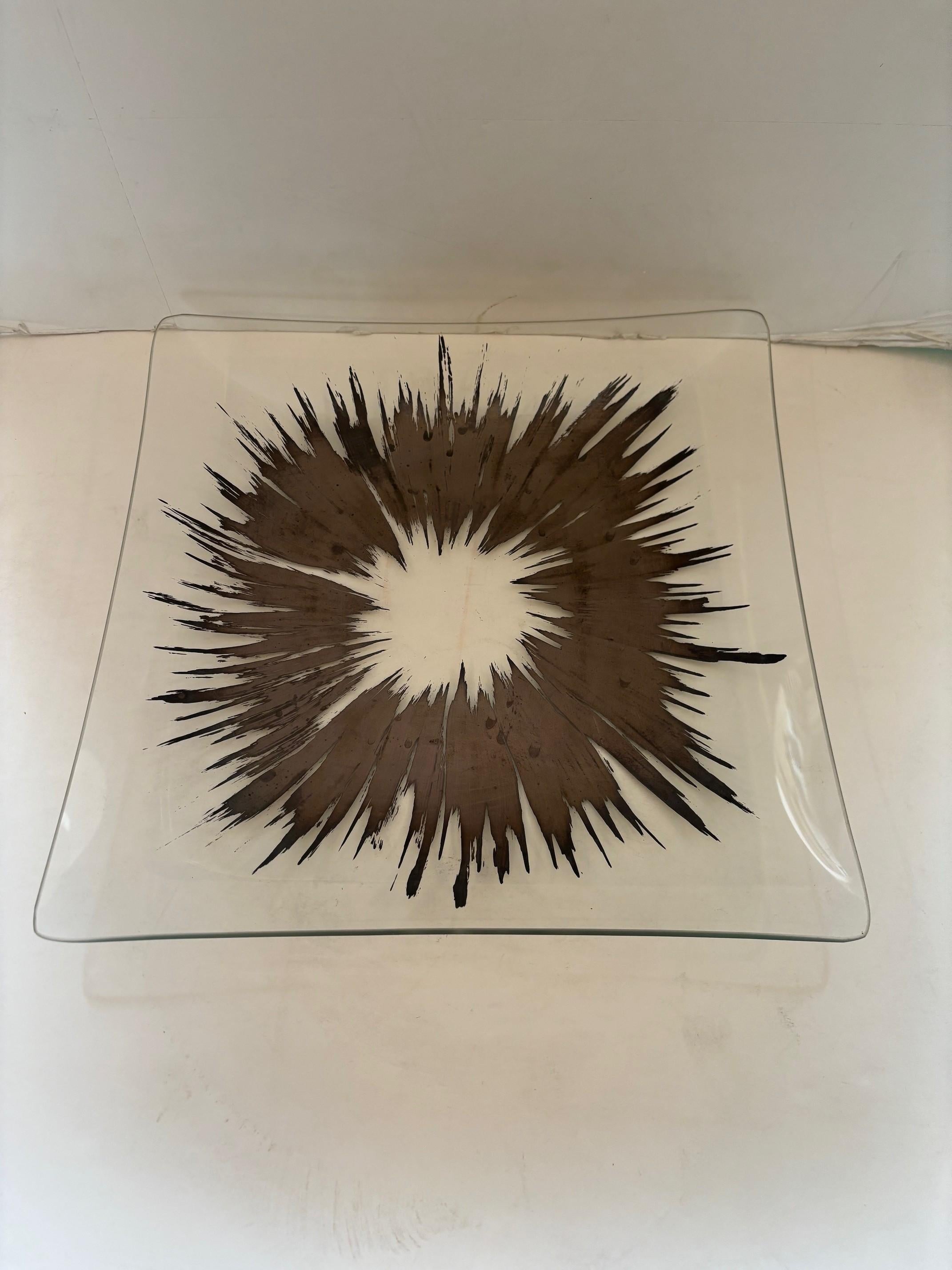 Dorothy Thorpe-Glastablett mit antiker Silberdekoration im Angebot 4