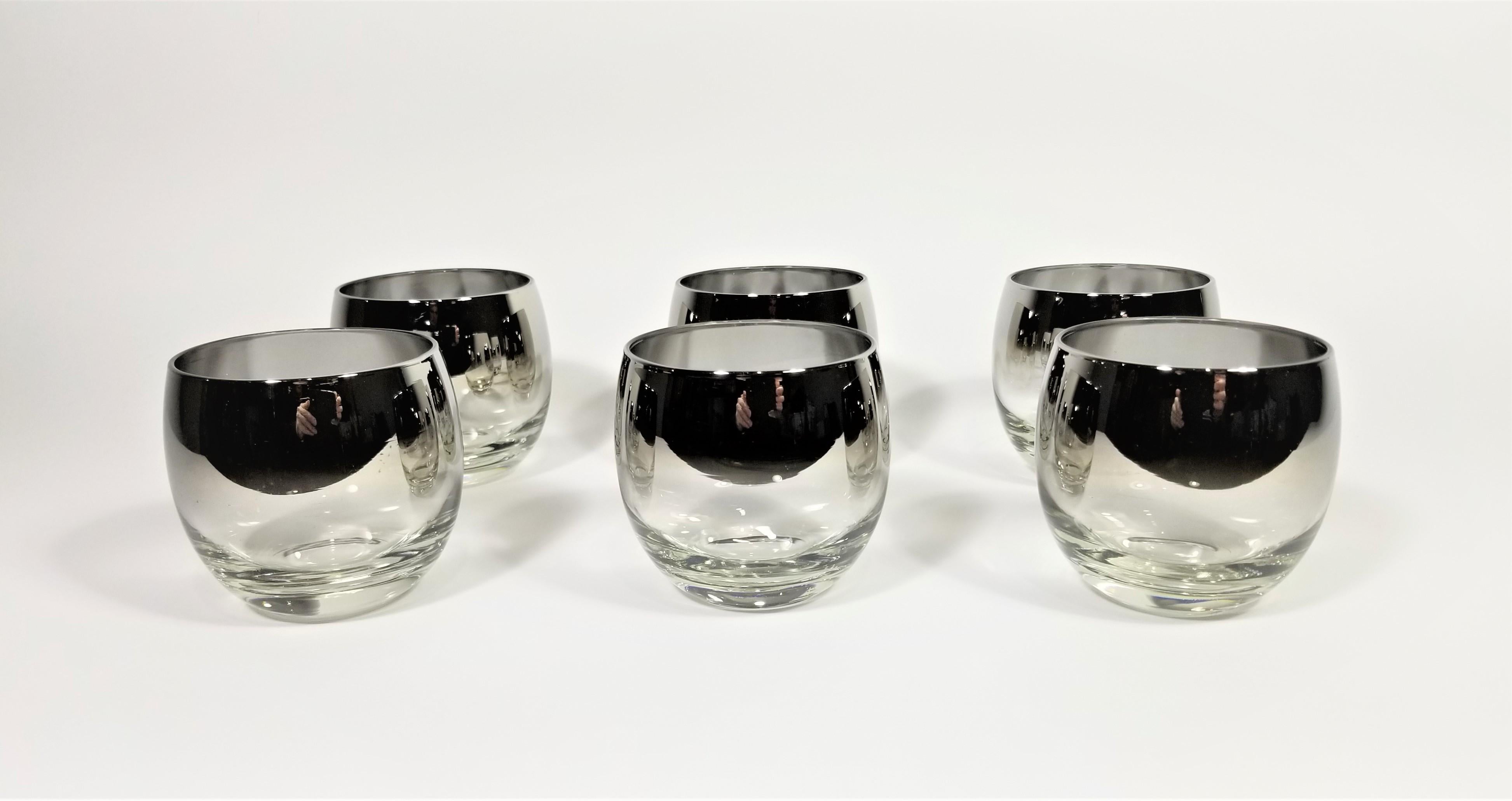 Dorothy Thorpe Glassware Barware Midcentury 1960s Set of 6  6