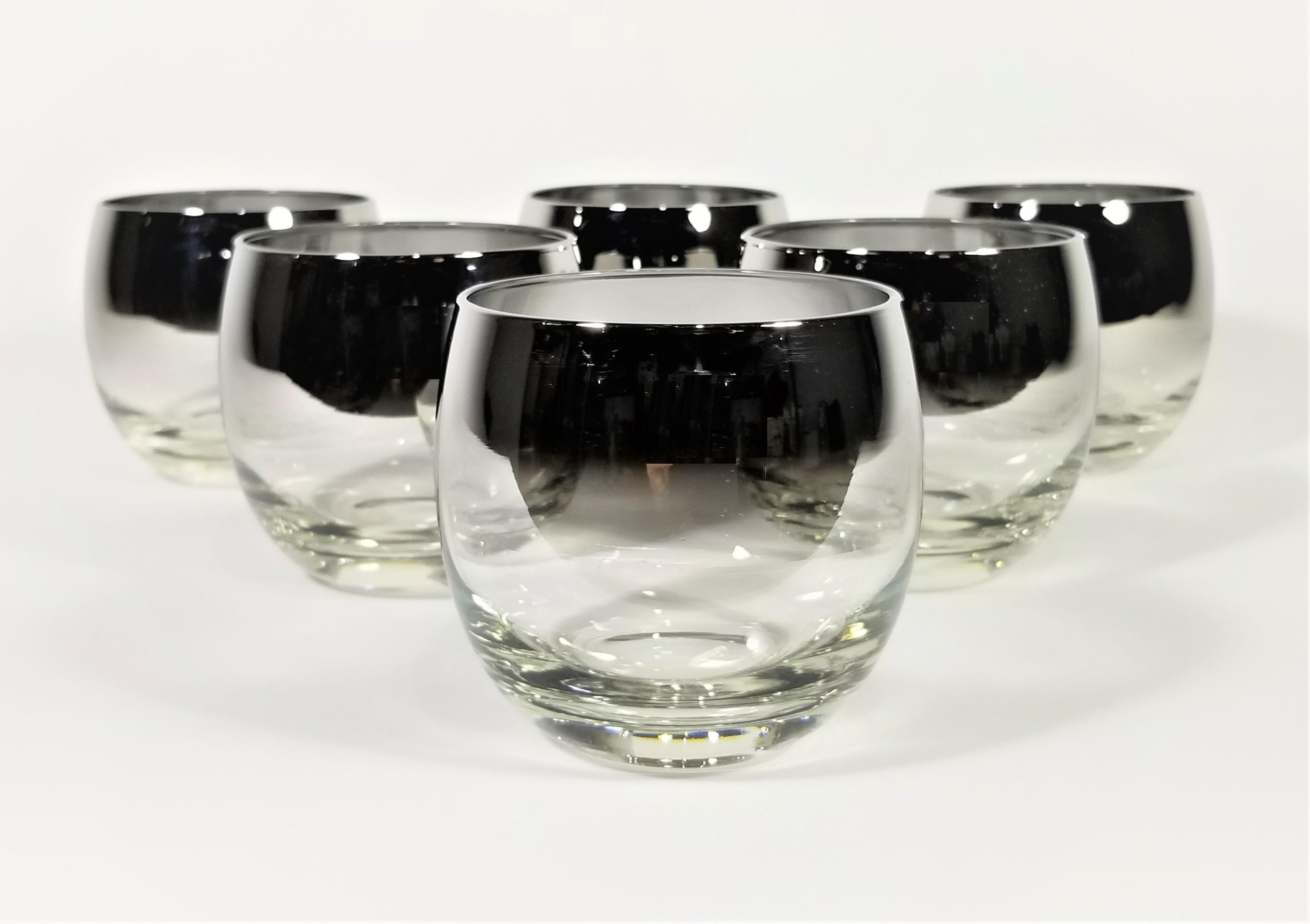 Mid-Century Modern Dorothy Thorpe Glassware Barware Midcentury 1960s Set of 6 