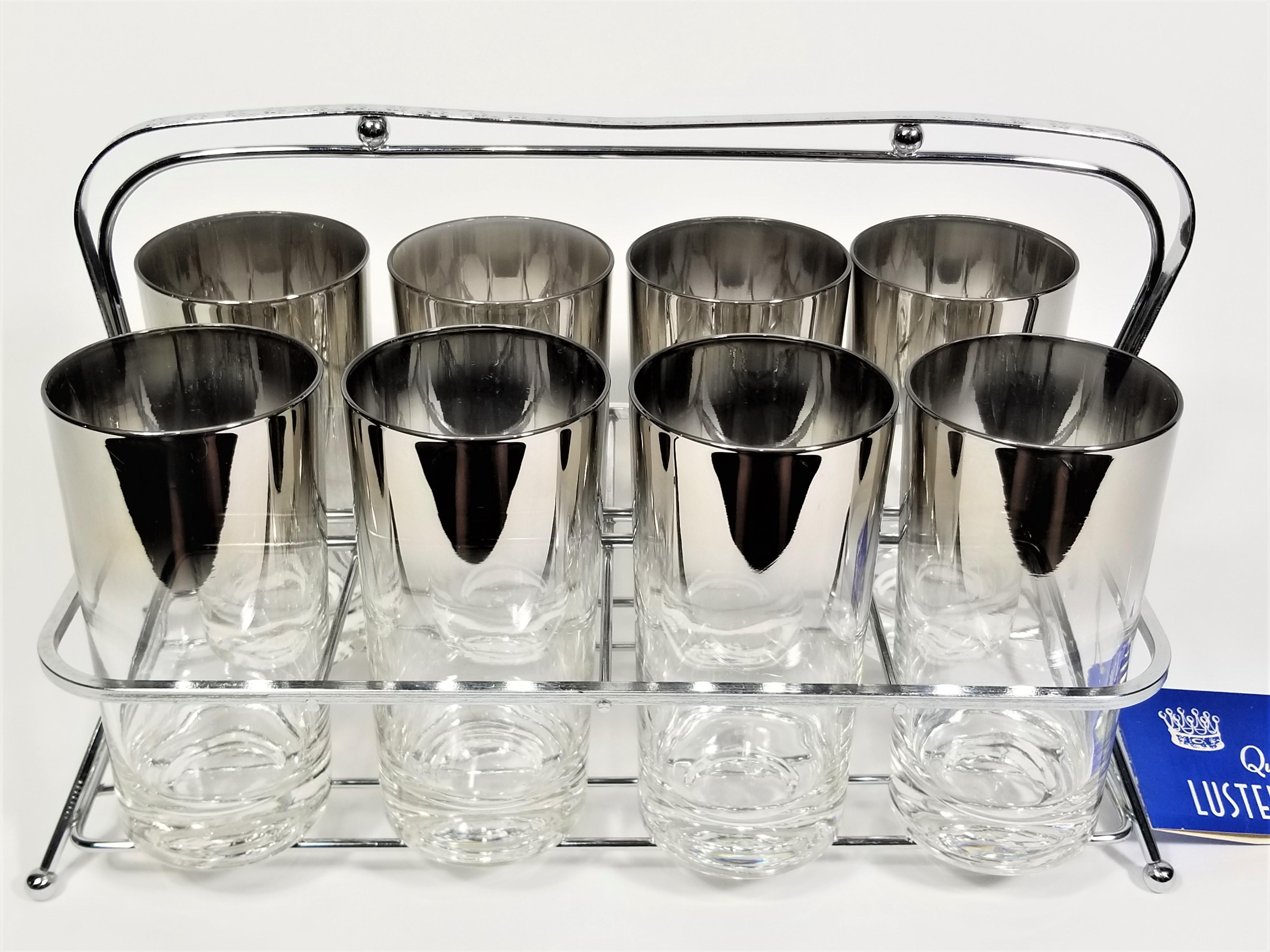 Dorothy Thorpe Highball Glassware Barware Mid Century 1960s Unused For Sale 12
