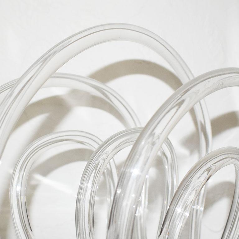 Waterfall Magazine Rack Dorothy Thorpe Hollywood Regency Lucite and Chrome Waterfall Magazine ...