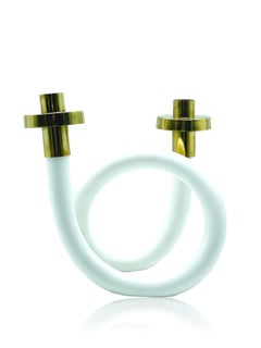 Dorothy Thorpe Lucite and Brass Candle Holder, 1950s
