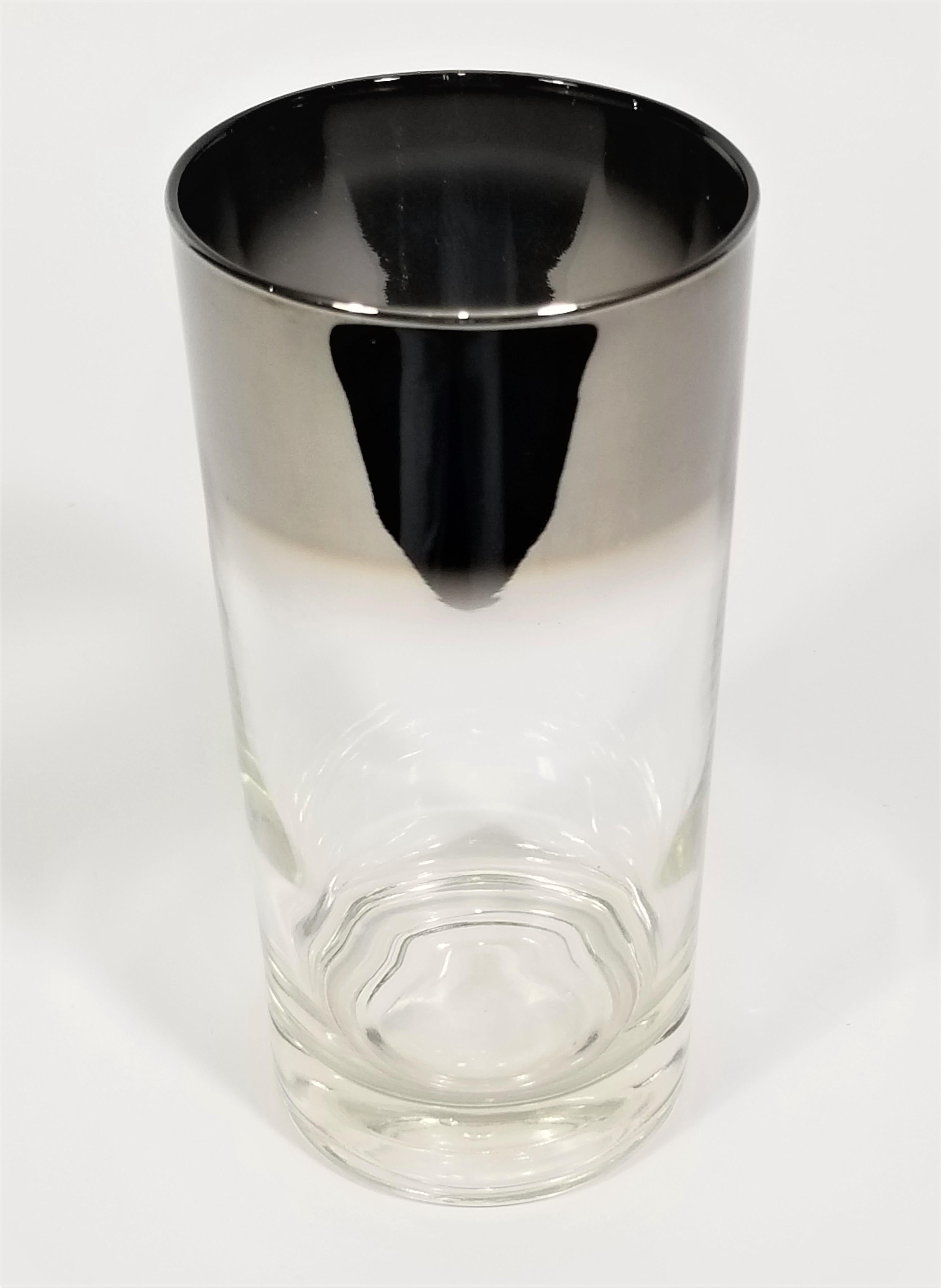 Dorothy Thorpe Mid Century 1960s Glassware Barware Set of 8 For Sale 4