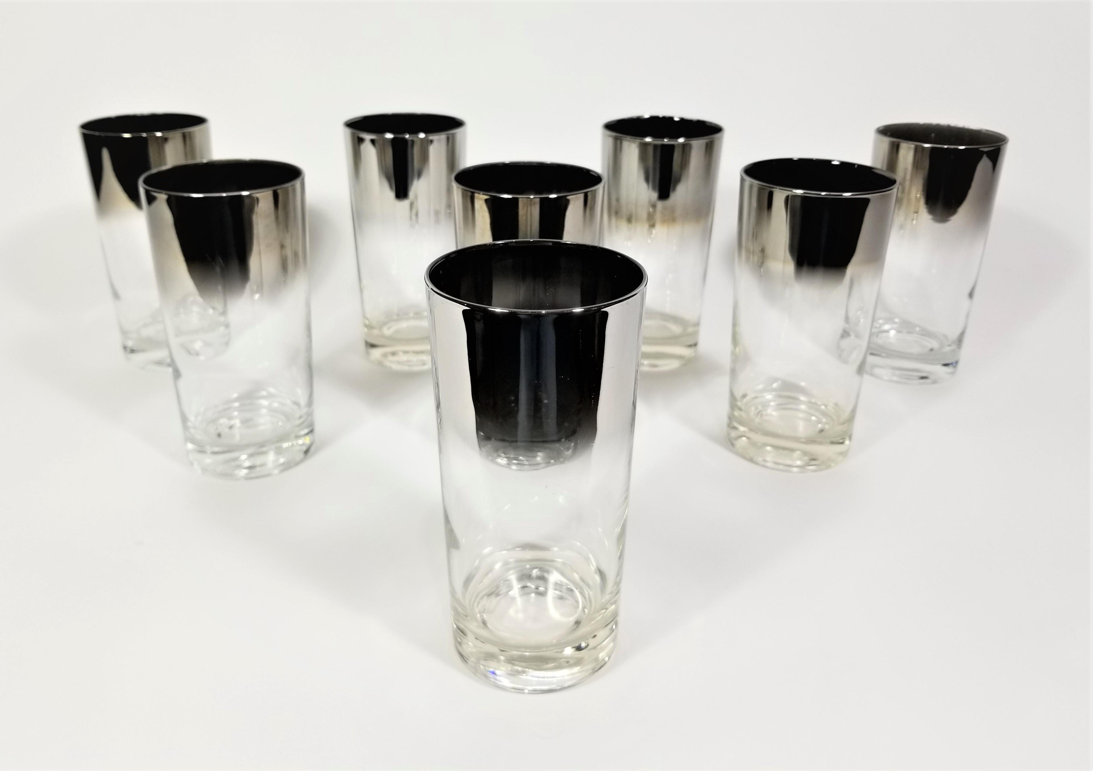 Dorothy Thorpe Mid Century 1960s Glassware Barware Set of 8 For Sale 7