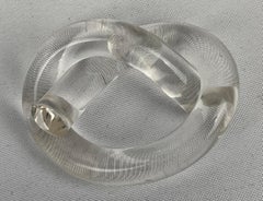 Dorothy Thorpe Mid-Century Modern Naplin-Ringe aus klarem Lucite, 8er-Set