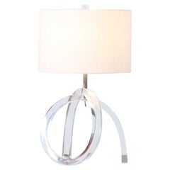 Dorothy Thorpe-Tischlampe aus Lucite mit Brezel