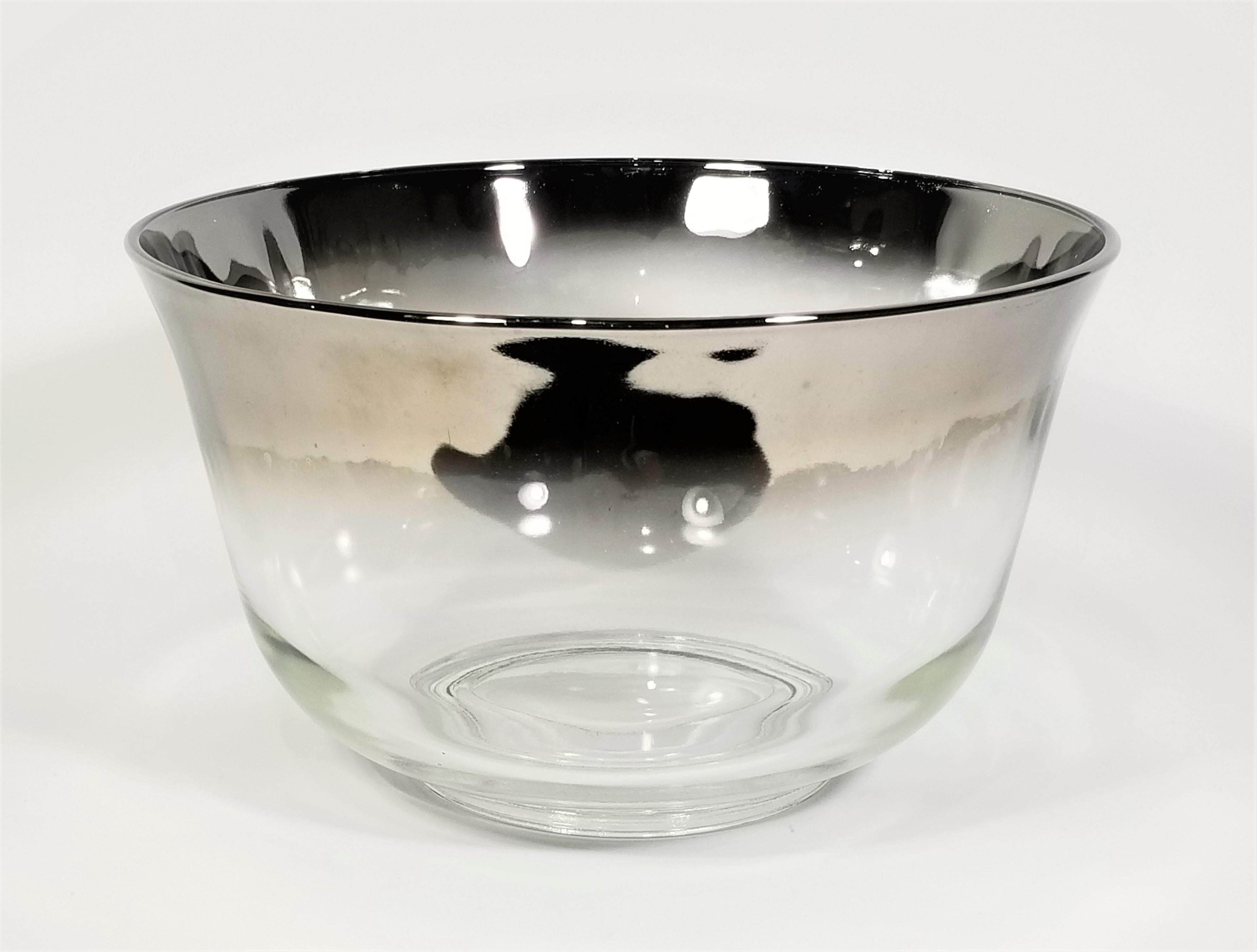 Dorothy Thorpe Punch Bowl Set Mid Century 1960s Glassware Barware Set of 12 For Sale 3