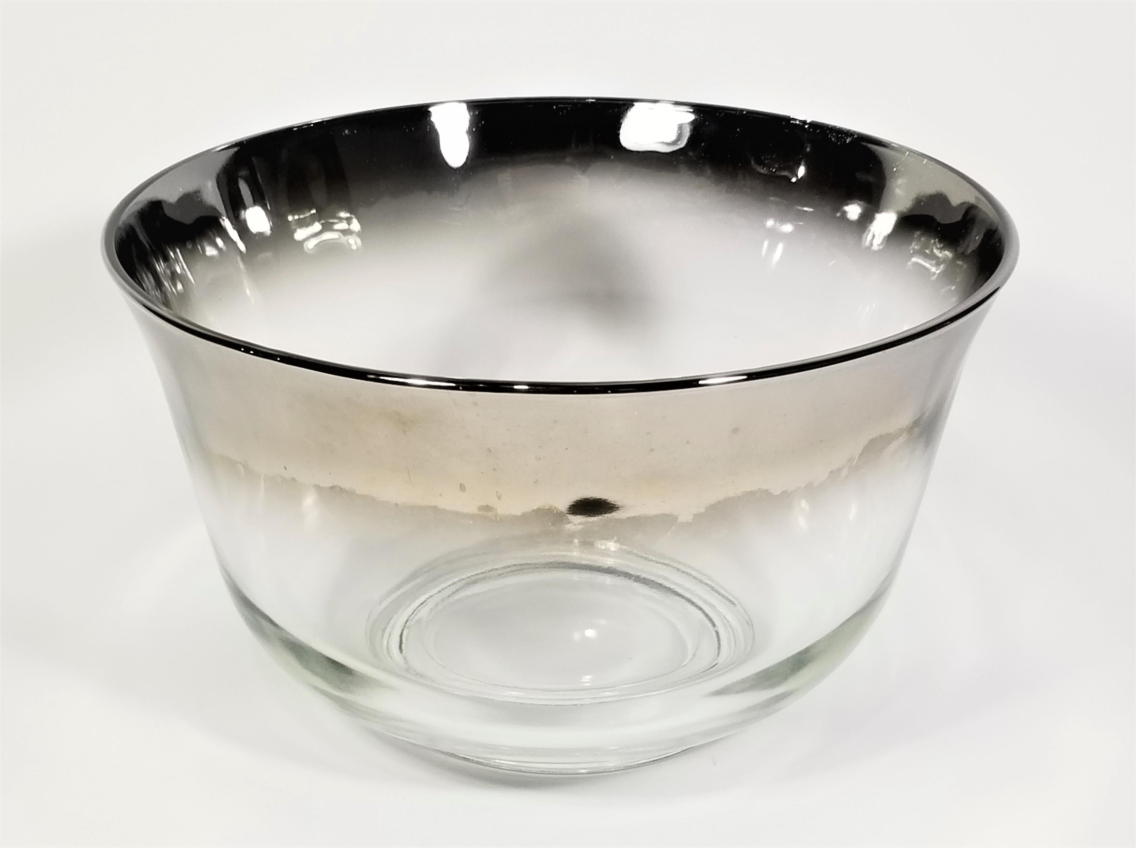 Dorothy Thorpe Punch Bowl Set Mid Century 1960s Glassware Barware Set of 12 For Sale 5