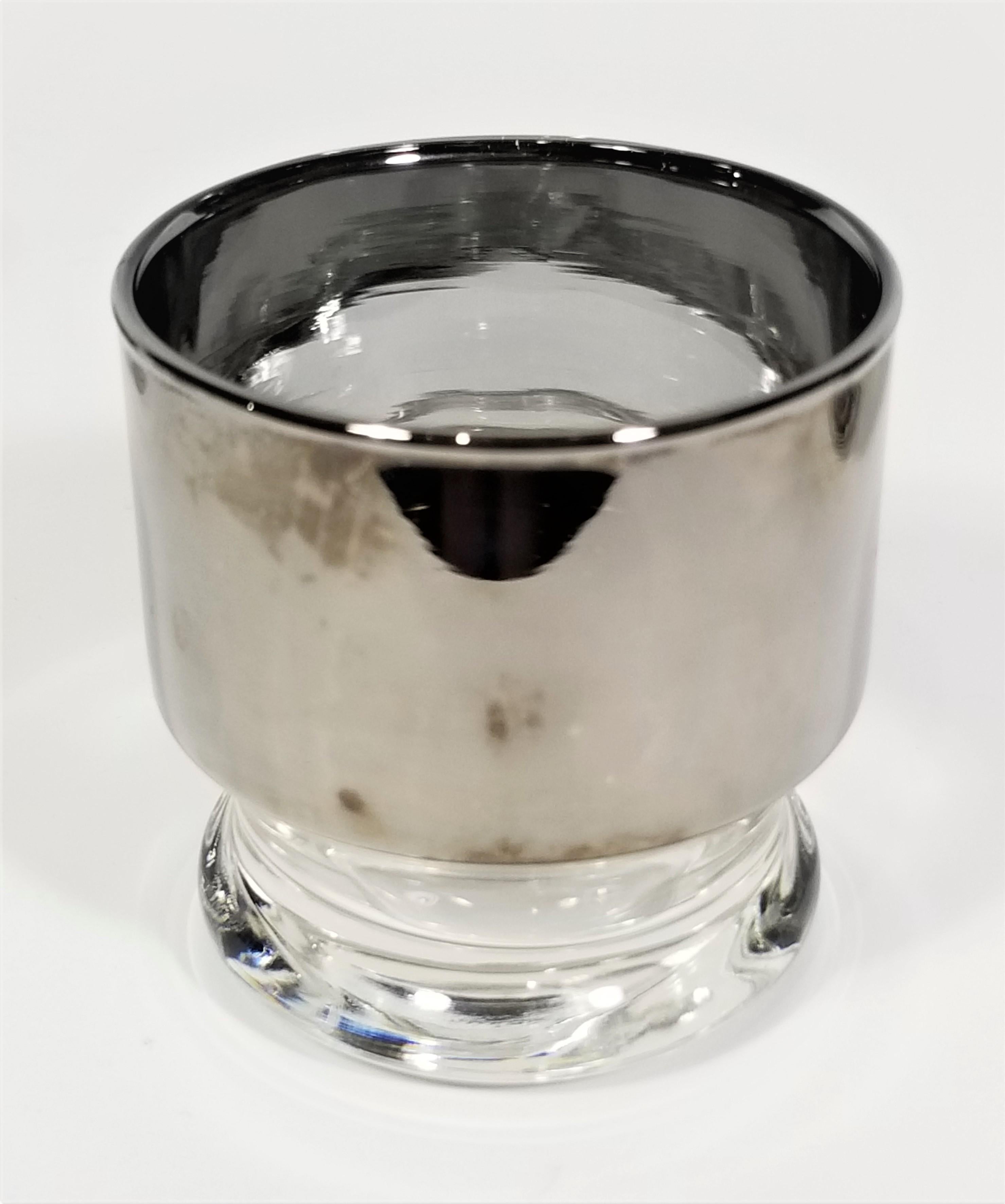 Dorothy Thorpe Punch Bowl Set Mid Century 1960s Glassware Barware Set of 12 For Sale 2