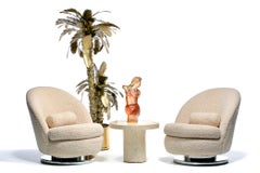 Dorothy Thorpe Scultura in resina rosa di busto femminile c. 1965