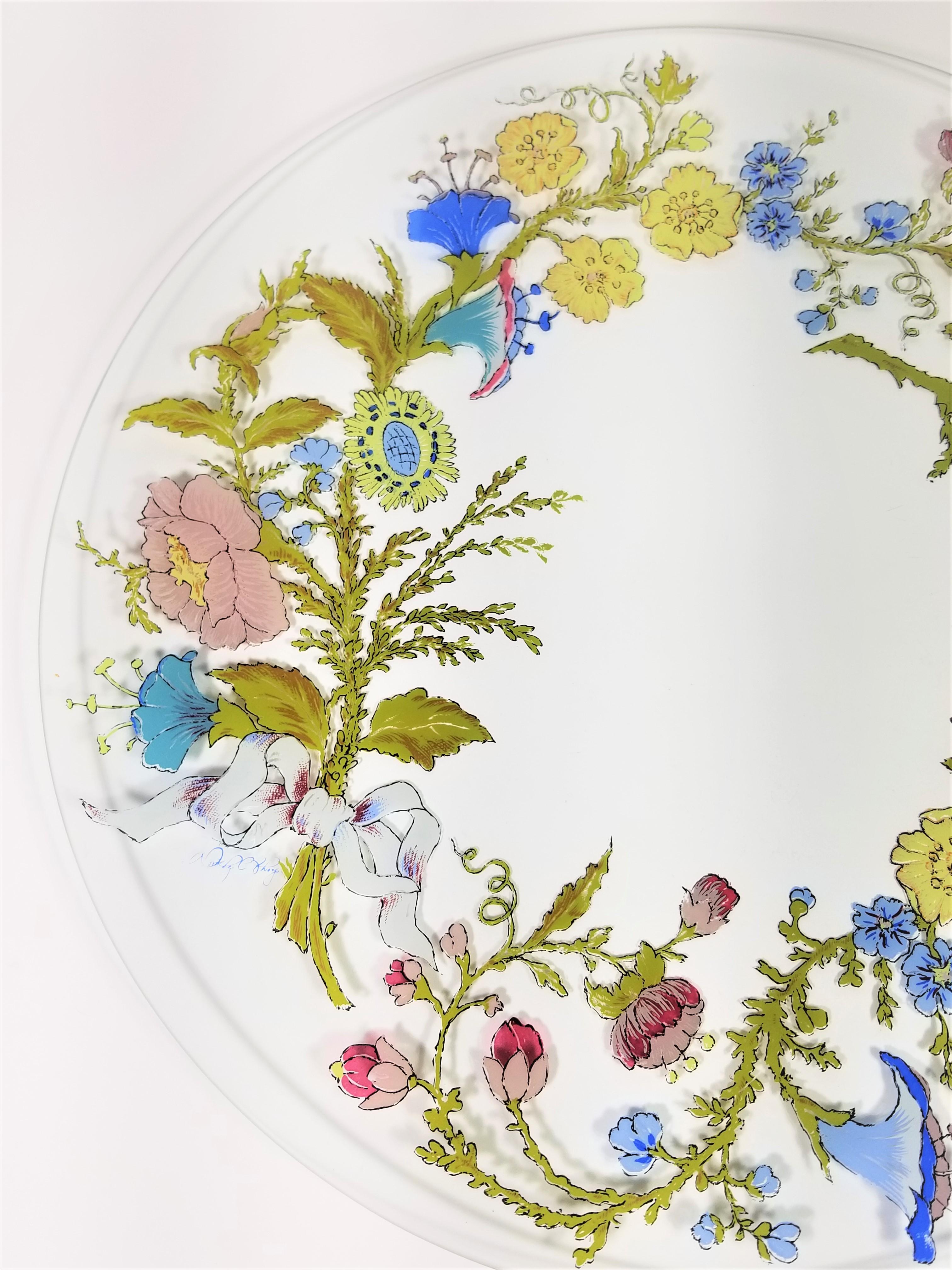 Dorothy Thorpe Signed and Hand Painted Platter 1