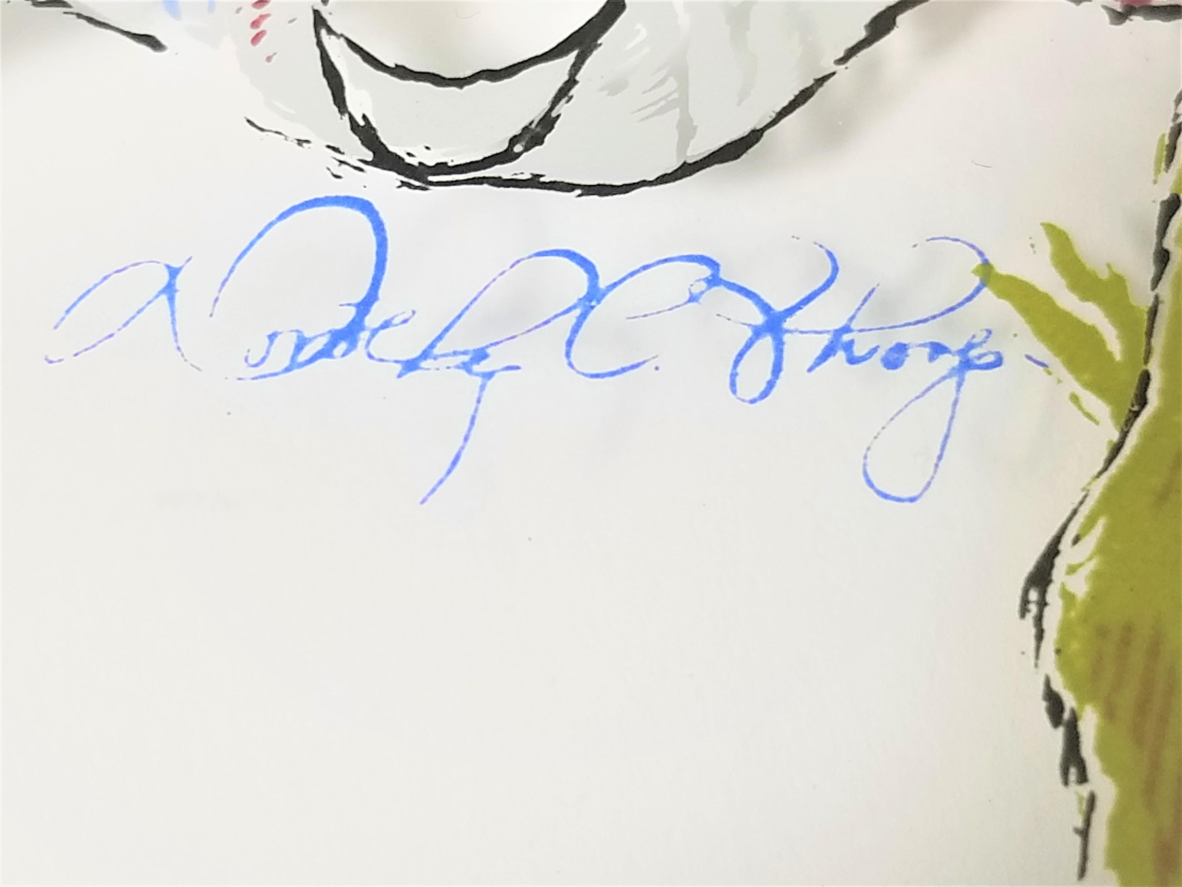 Dorothy Thorpe Signed and Hand Painted Platter 4