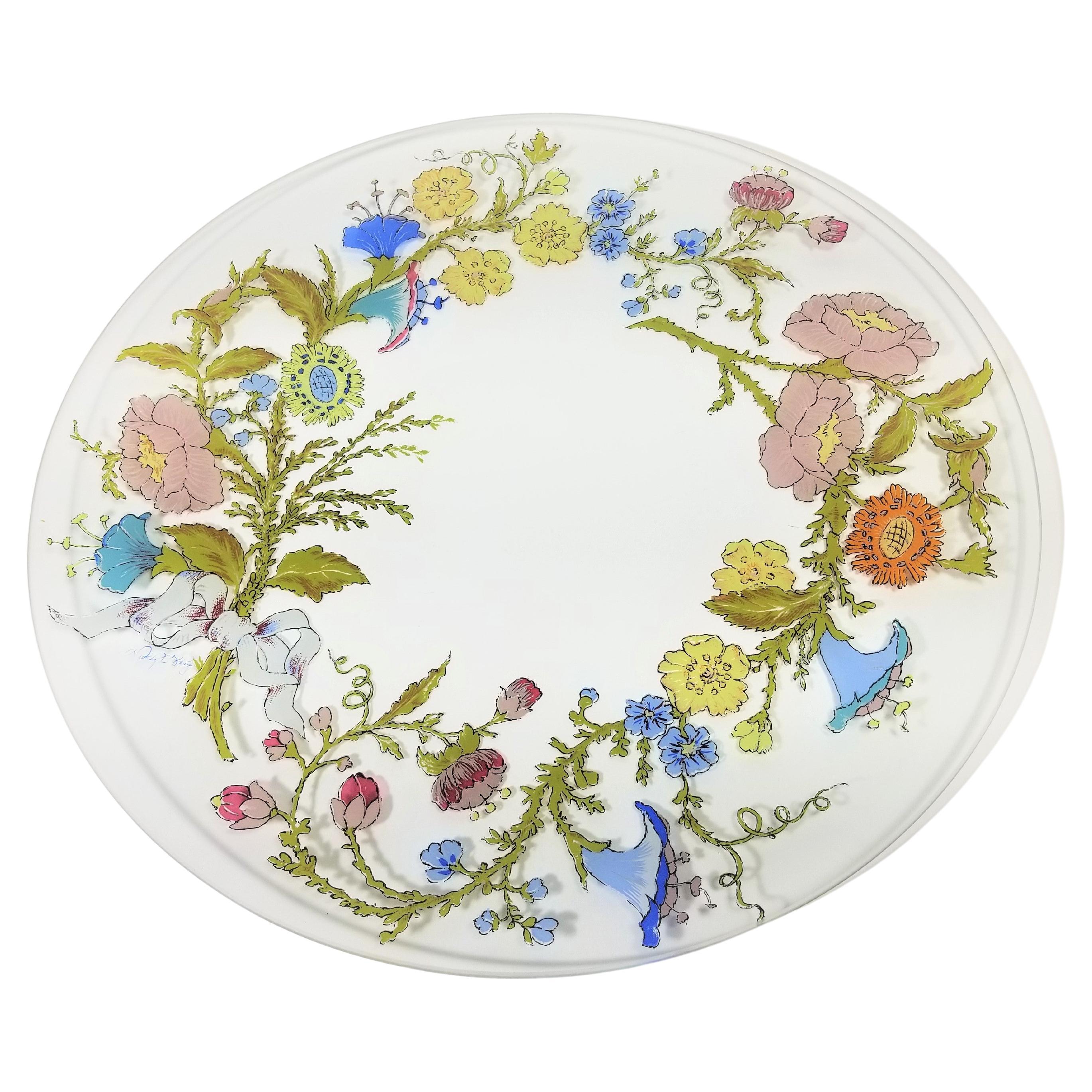 Dorothy Thorpe Signed and Hand Painted Platter
