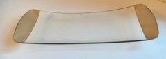 Dorothy Thorpe Silver and Glass Platter Tray