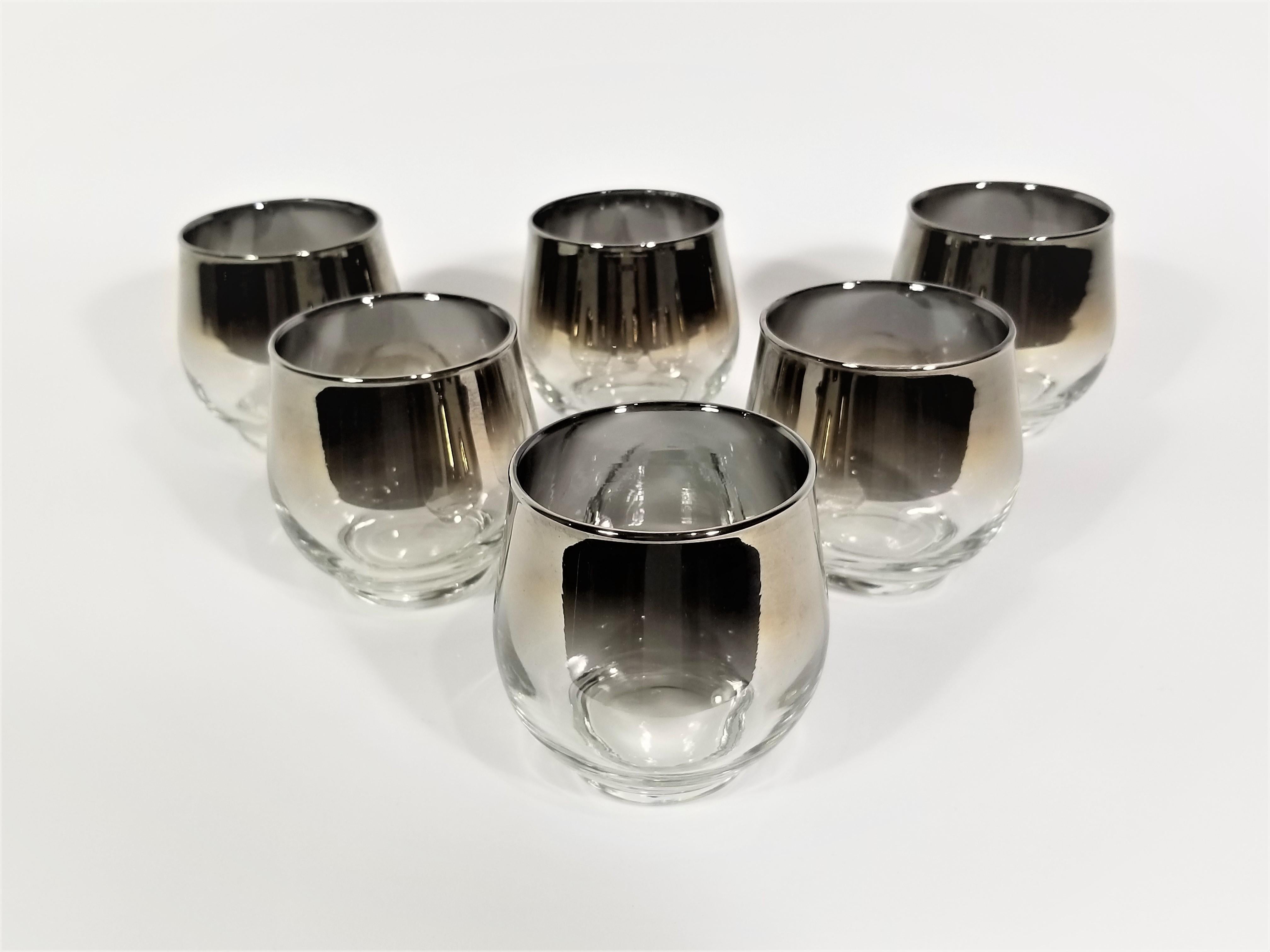 Dorothy Thorpe Silver Glassware Barware Mid Century, 1960s 4